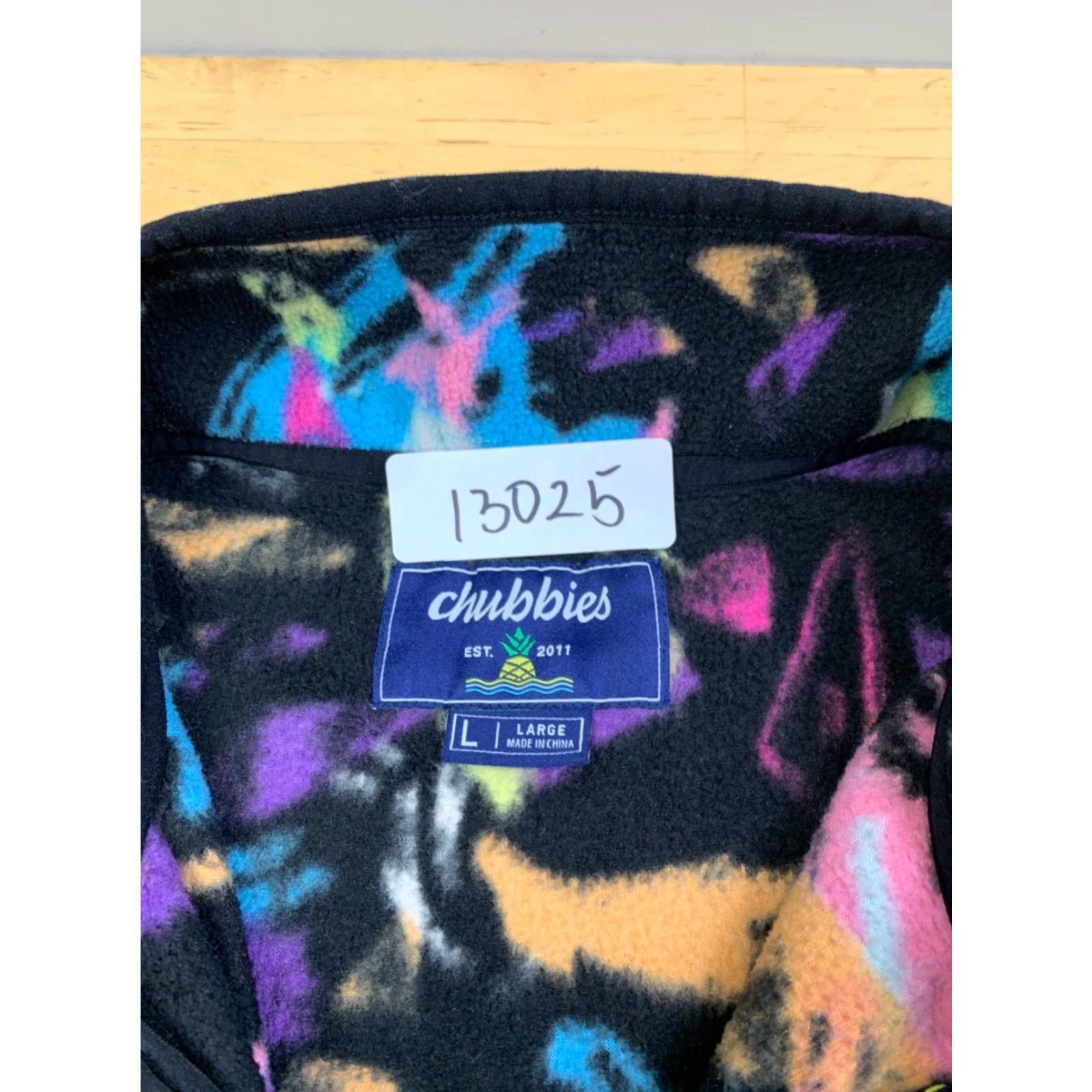 Chubbies Chubbies PullOver 1/4 Zip Men L Fleece Multicolor Logo Sweater Casual Winter Spring Fall Size US L / EU 52-54 / 3 - 2 Thumbnail