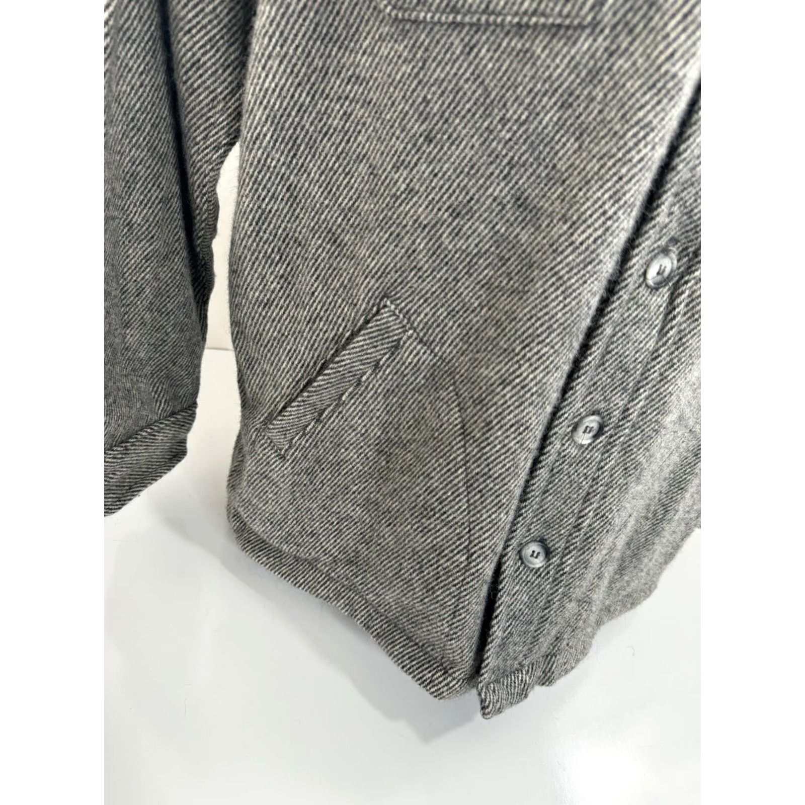 Vintage VINTAGE WOOLRICH USA Wool Heavy Duty L LONG Ranch Duster Field Shacket Jacket Mens Gray Woolrich Western 90s YY4 Size US L / EU 52-54 / 3 - 3 Thumbnail