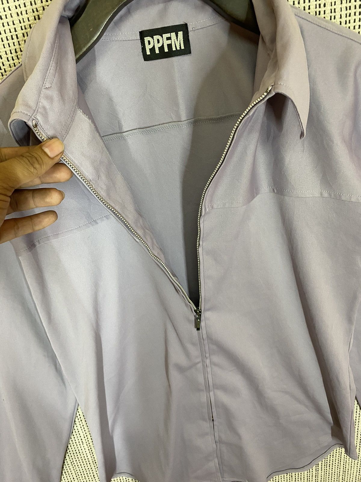 Japanese Brand × PPFM PPFM PURPLE SHIRT ZIP UPS SIMPLE PATTERN Size US M / EU 48-50 / 2 - 6 Thumbnail