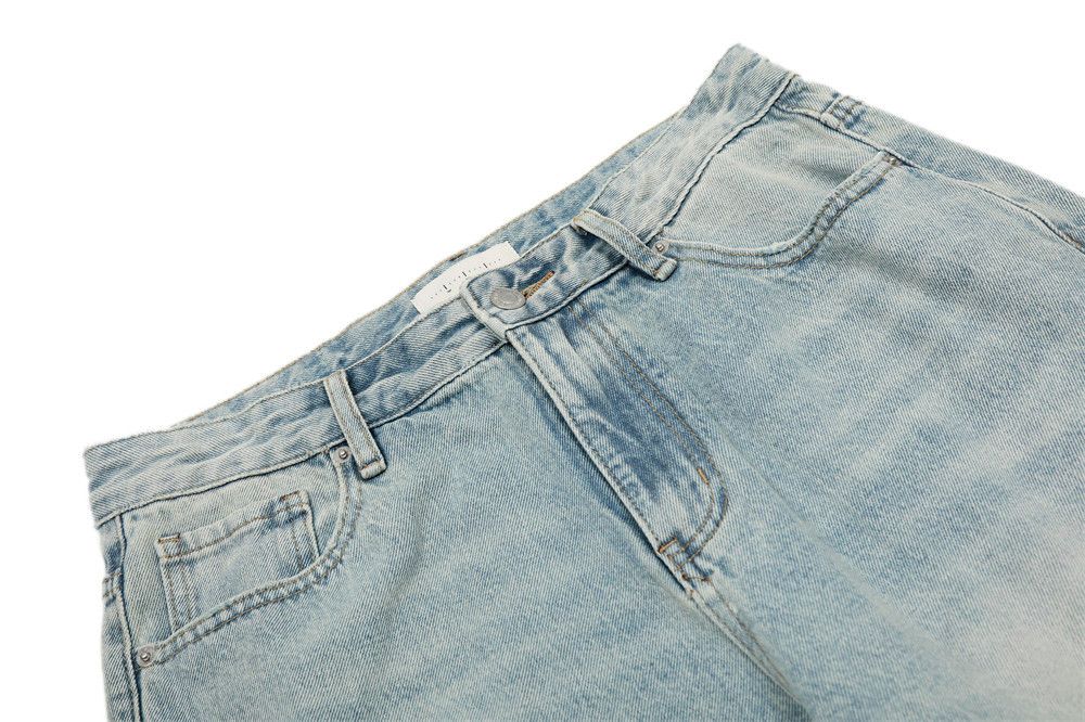 Japanese Brand × Jean Men's all-match straight vintage distressed washed jeans Size US 32 / EU 48 - 4 Thumbnail