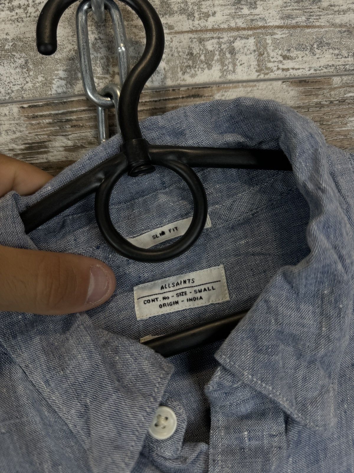 Allsaints × Japanese Brand Mens AllSaints Reaper LS Shirts button up linen luxury Size US S / EU 44-46 / 1 - 7 Thumbnail