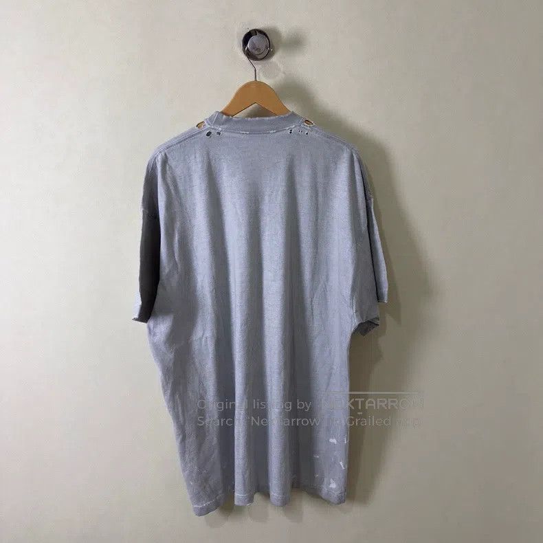 Balenciaga Balenciaga Flame rock destroyed T-shirt Size US M / EU 48-50 / 2 - 2 Thumbnail