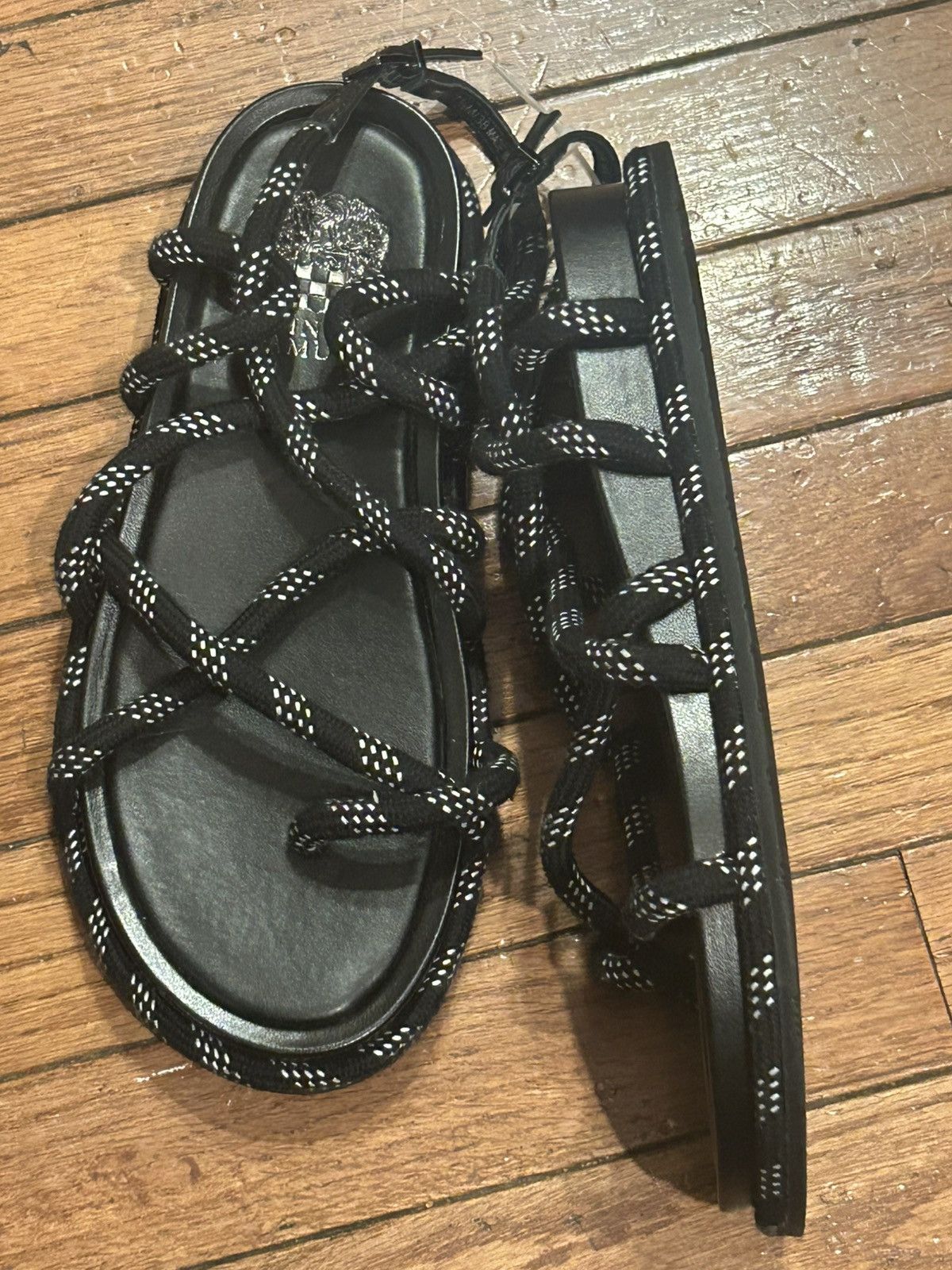 Vince Camuto Vince Camuto Rope Sandal Black Size US 7.5 / IT 37.5 - 4 Thumbnail
