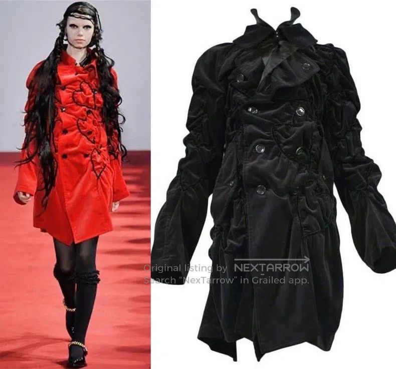 Comme des Garcons Comme Des Garcons Antique Heart-Shaped Velvet Jacket Size XS / US 0-2 / IT 36-38 - 1 Thumbnail