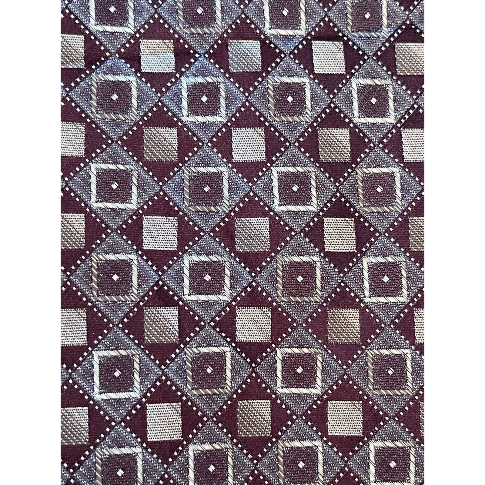 Joseph & Feiss Joseph & Feiss International Burgundy Hand Made Silk China Size ONE SIZE - 9 Thumbnail
