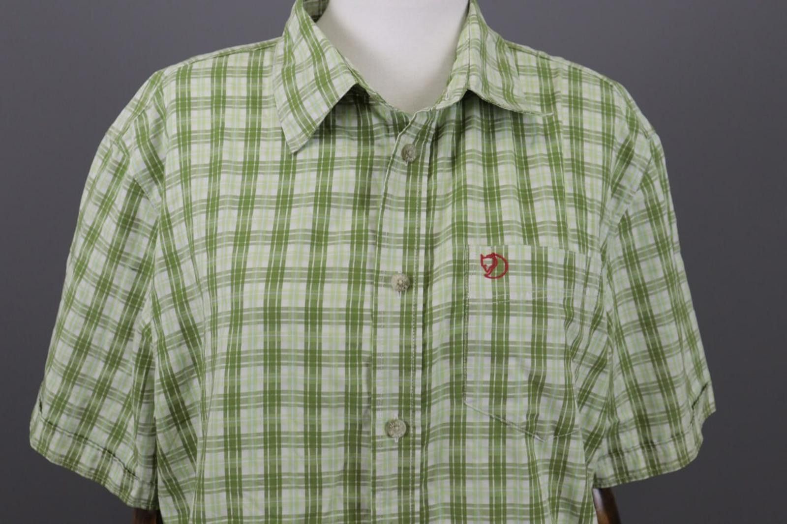 Fjallraven Men's Fjall Raven Green Check Hiking Blouse Shirt Size XL Size US XL / EU 56 / 4 - 2 Thumbnail
