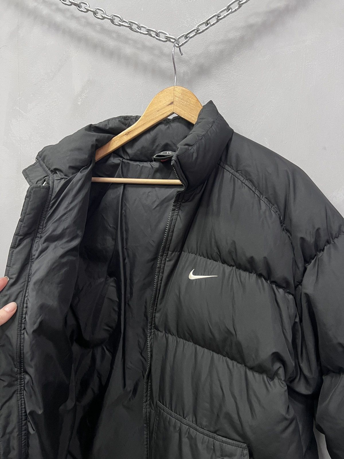 Nike Kanye west style puffer nike centr logo jacket 2000s style Size US M / EU 48-50 / 2 - 6 Thumbnail