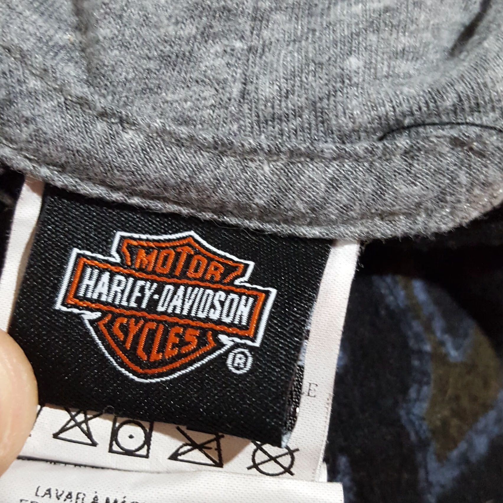 Harley Davidson VINTAGE Harley-Davidson Hoodie 2XL Black Biker Sweatshirt Fleece 90s Womens Size XXL / US 16-18 / IT 52-54 - 7 Thumbnail