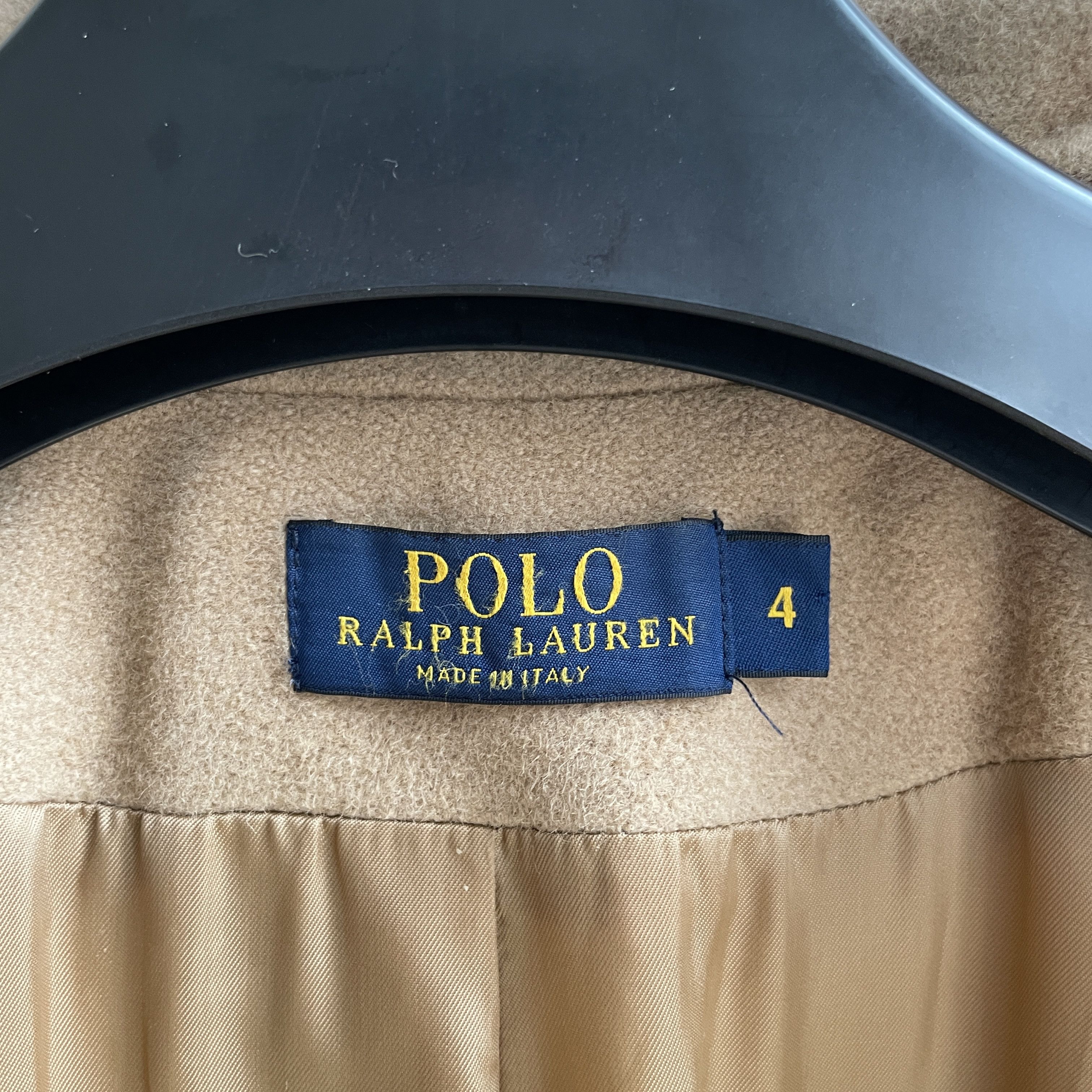 Polo Ralph Lauren Polo Ralph Lauren Womens Camel Hair Double Breasted Overcoat Size S / US 4 / IT 40 - 12 Thumbnail