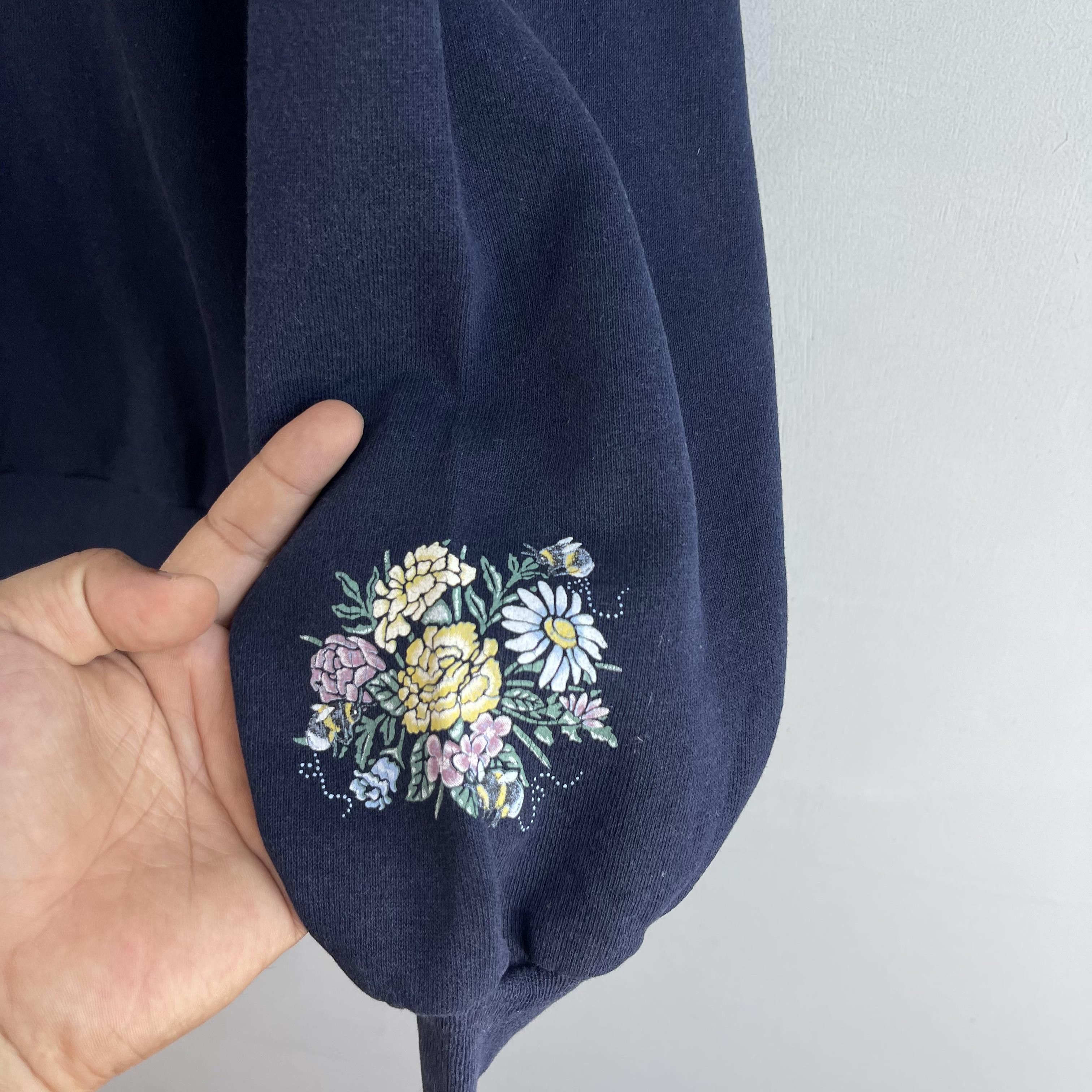 Vintage Vintage GRANDMA Spellout Floral Garden Sweatshirt Size US XXL / EU 58 / 5 - 6 Thumbnail