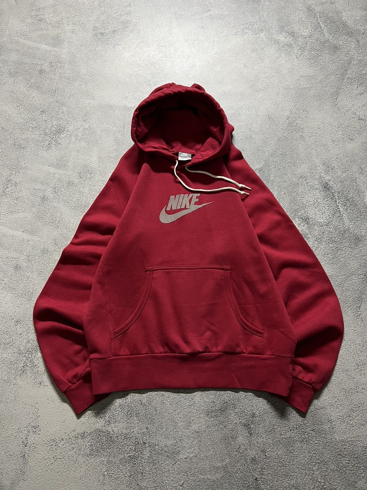 Nike × Vintage Vintage Y2k Nike ❤️ Velour Spell Out Big Logo Hoodie 00’s Size US S / EU 44-46 / 1 - 4 Thumbnail