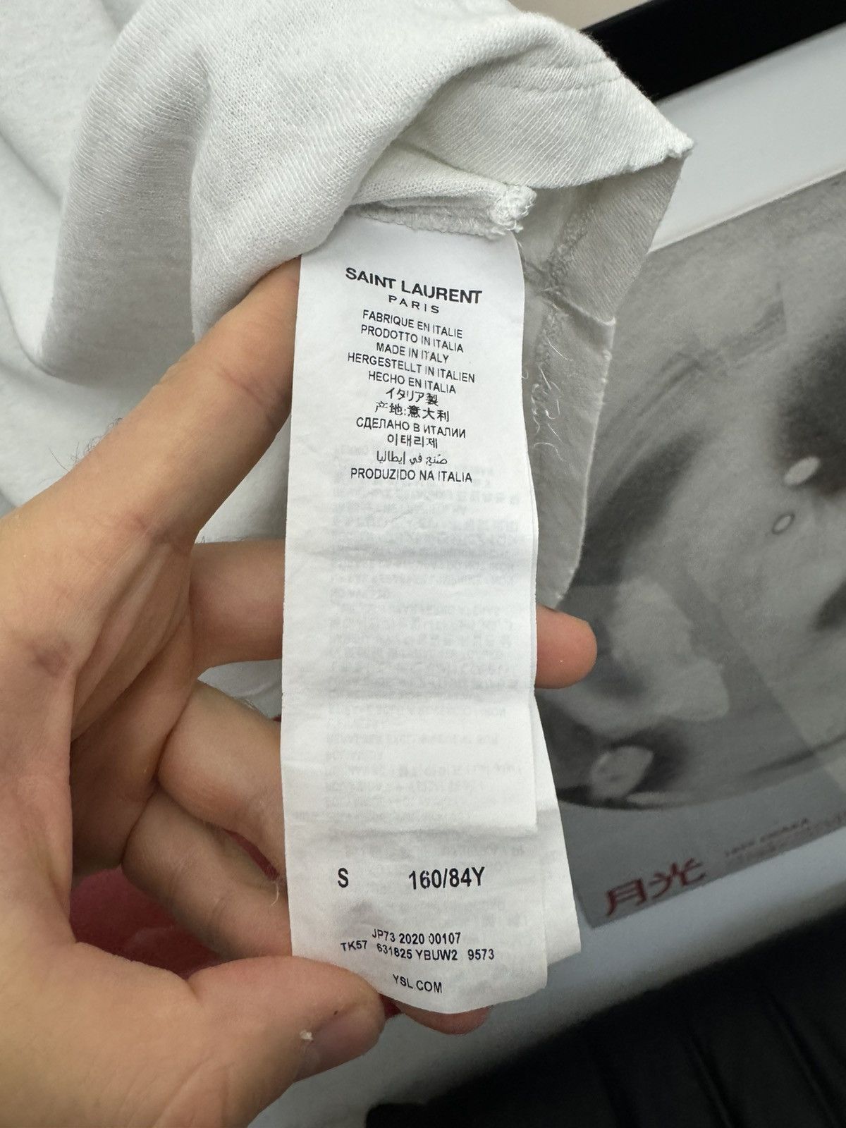 Hedi Slimane × Saint Laurent Paris Saint Laurent Paris Tee SLP Hedi Slimane Big Back Logo Size US S / EU 44-46 / 1 - 5 Thumbnail