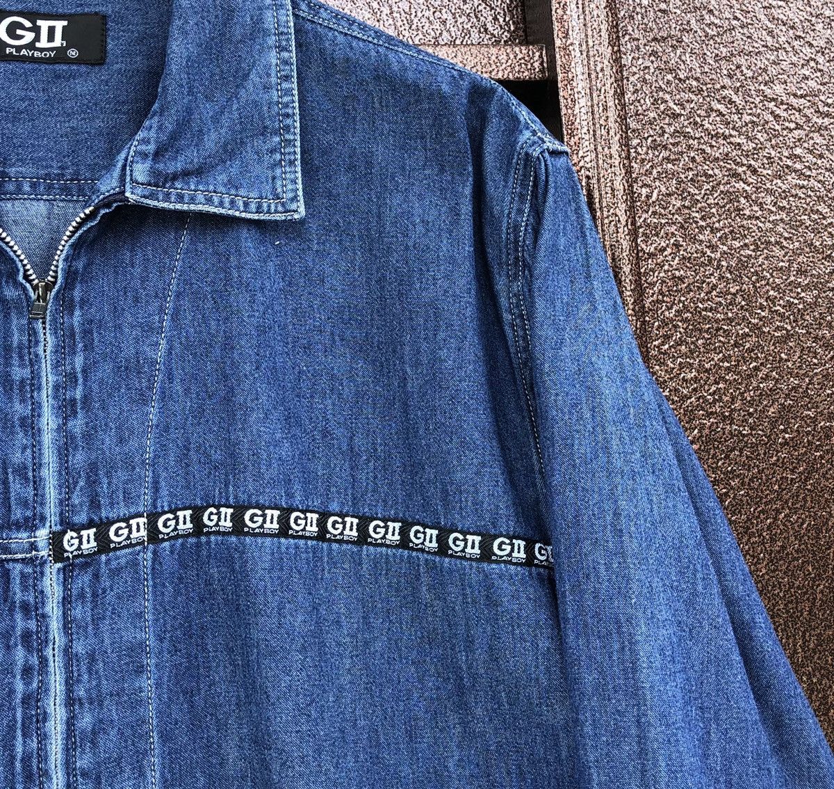 Playboy Vintage Playboy GII Denim Zipper Jacket Size US M / EU 48-50 / 2 - 5 Thumbnail