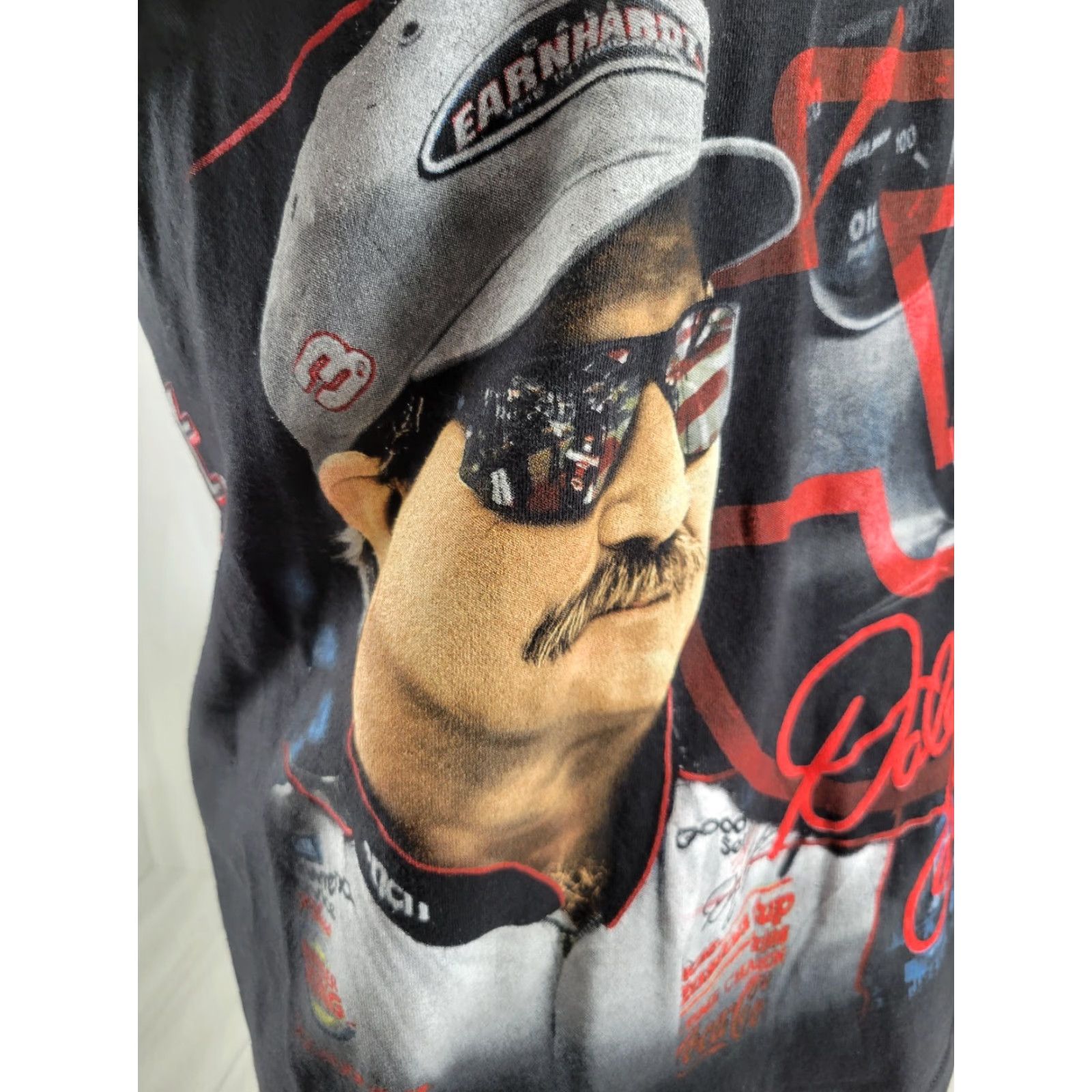 Chase Authentics VINTAGE Chase Authentics Dale Earnhardt All Over Print T Shirt Men's M Black Shirt Mens 90s NASCAR Size US M / EU 48-50 / 2 - 5 Thumbnail