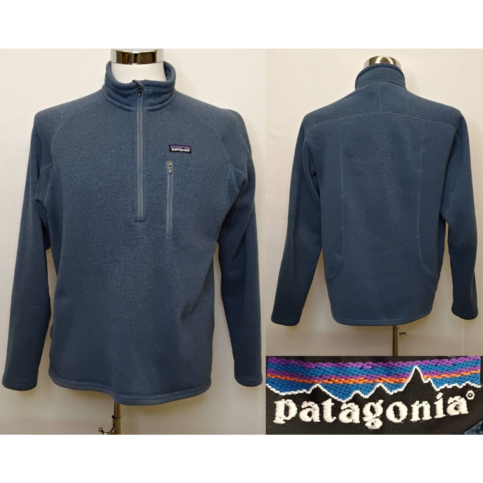 Patagonia Patagonia Better Sweater Men's L Blue 1/4 Zip Knit Size US L / EU 52-54 / 3 - 1 Thumbnail