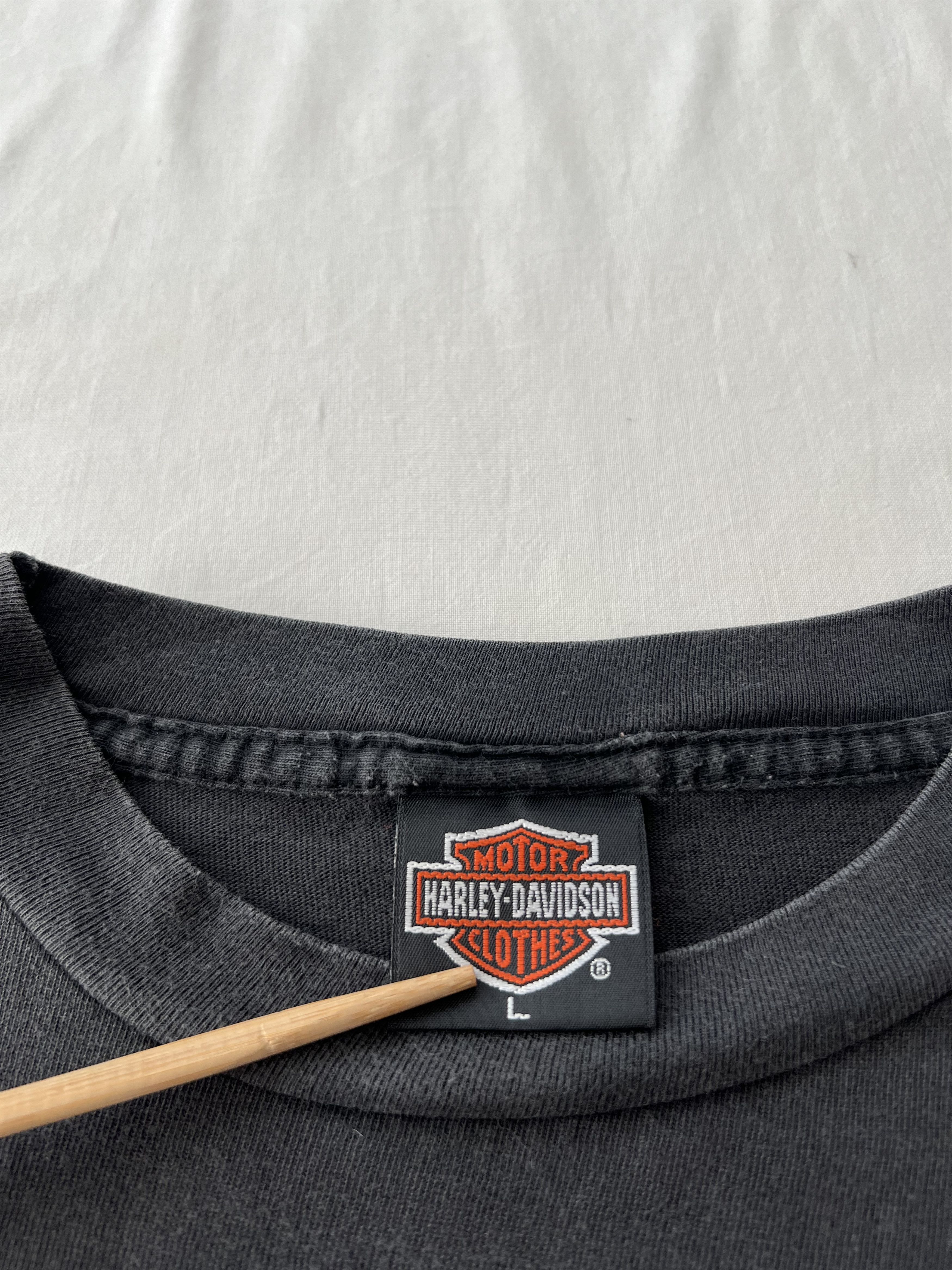 Harley Davidson Vintage 1991 Harley Davidson Australia Breaking Loose Tshirt Size US L / EU 52-54 / 3 - 13 Thumbnail