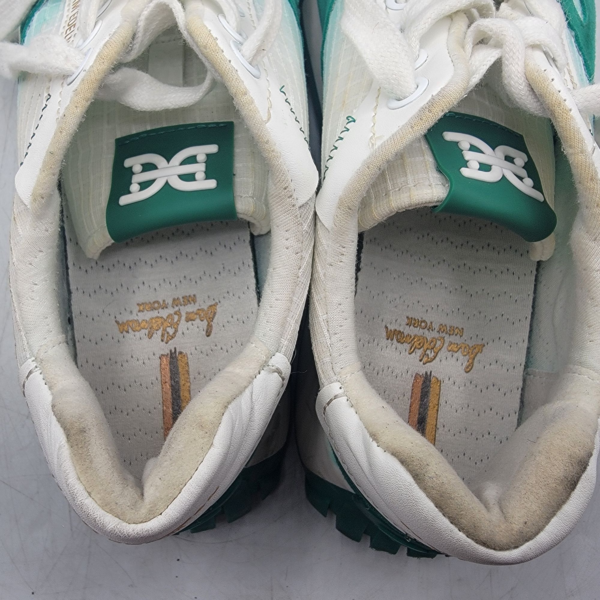 Sam Edelman Sam Edelman Layla Womens 8.5M Green White Sneaker Shoes Walk Size US 8.5 / IT 38.5 - 6 Thumbnail
