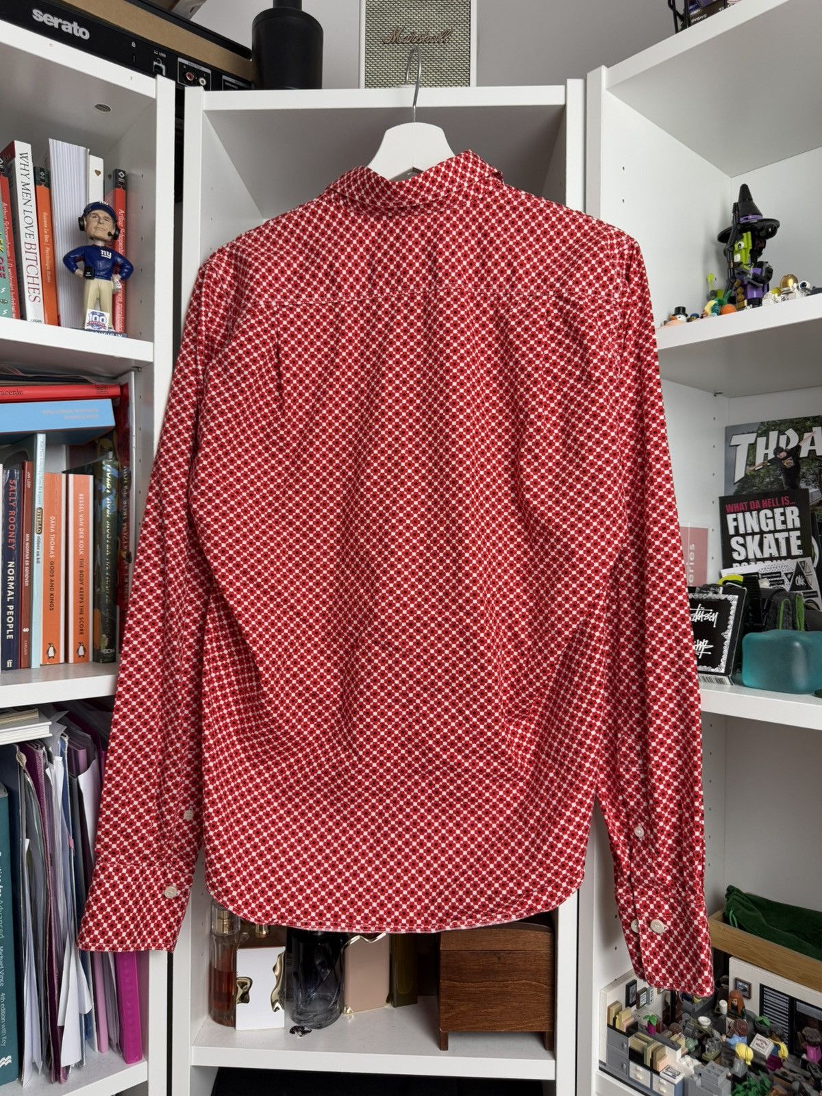 Burberry × Vintage Vintage y2k Thomas Burberry poppy all over print shirt L rare Size US L / EU 52-54 / 3 - 2 Thumbnail