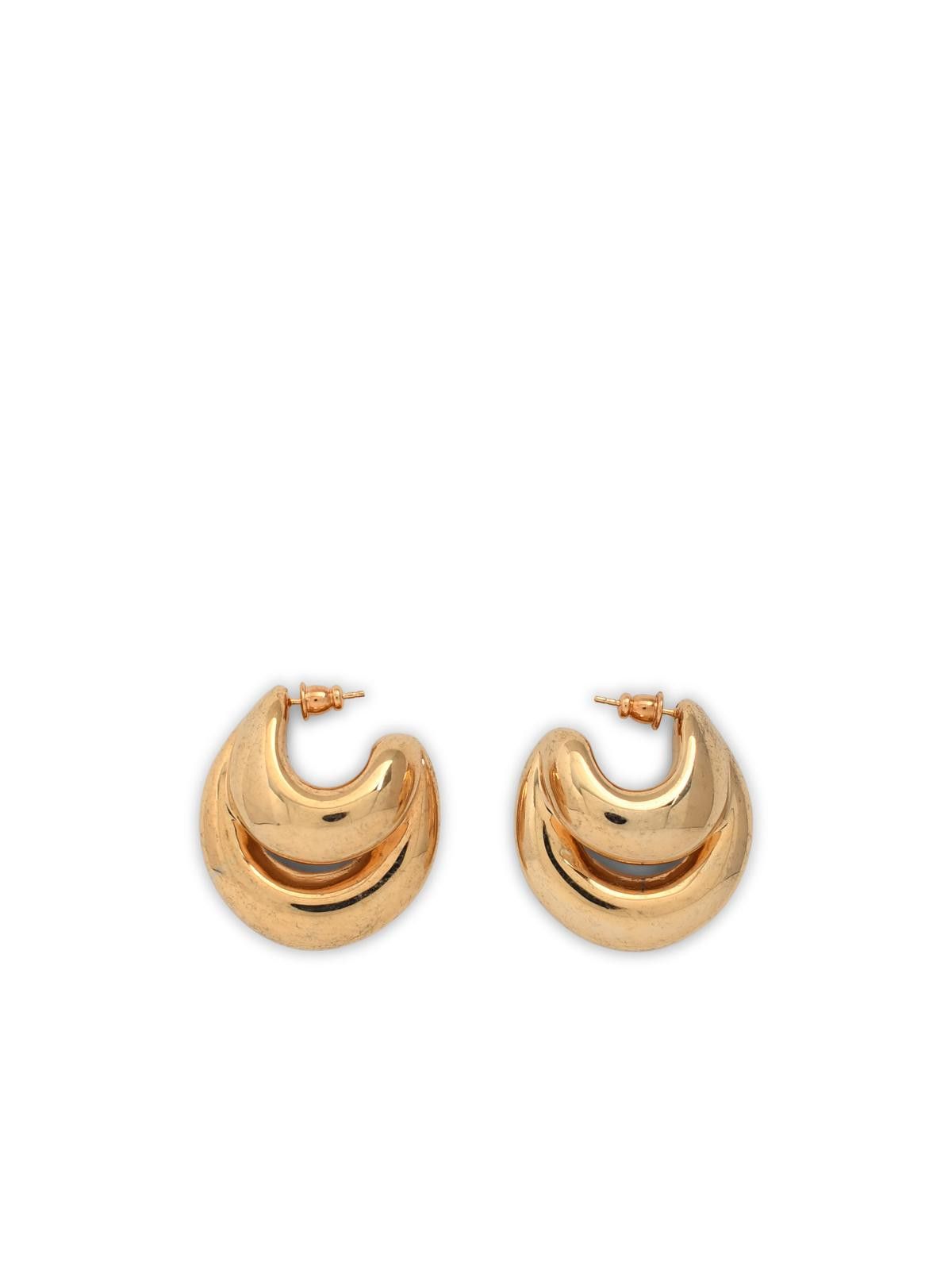 PANCONESI PANCONESI Gold 'Double Blow Up' Earrings Size ONE SIZE - 1 Thumbnail