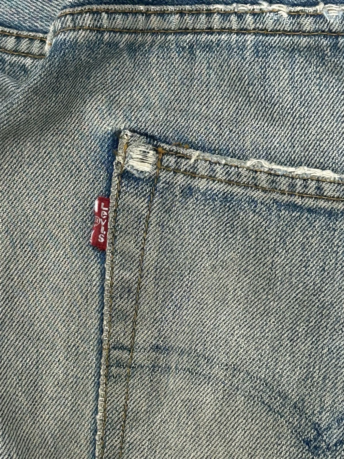 Levi's Vintage Levis 501 Baggy Jeans Selvedge Dirty Washed Size US 34 / EU 50 - 13 Thumbnail