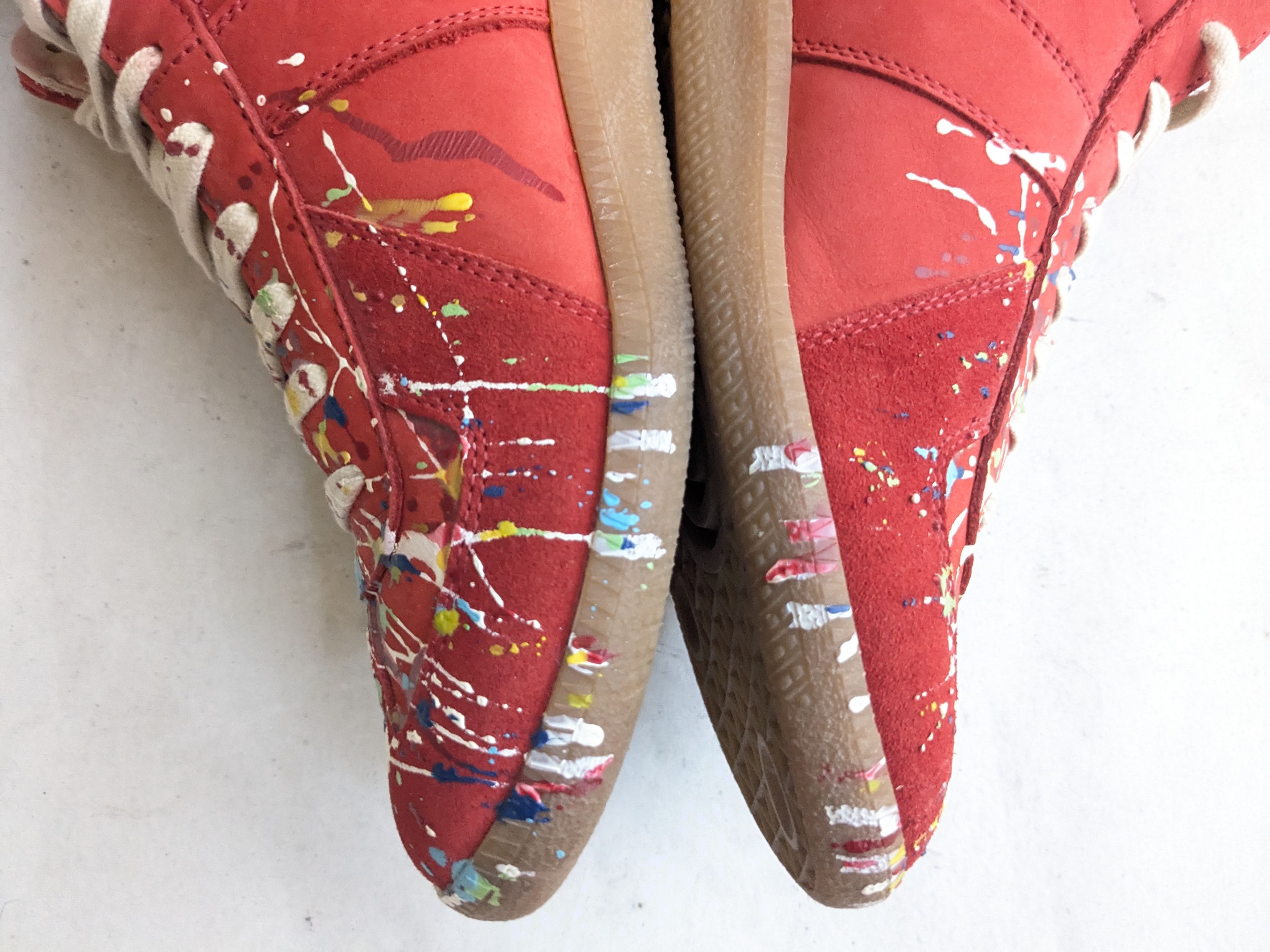 Maison Margiela Maison Margiela GAT Replica Red Paint Splatter 9 42 Size US 9 / EU 42 - 14 Thumbnail