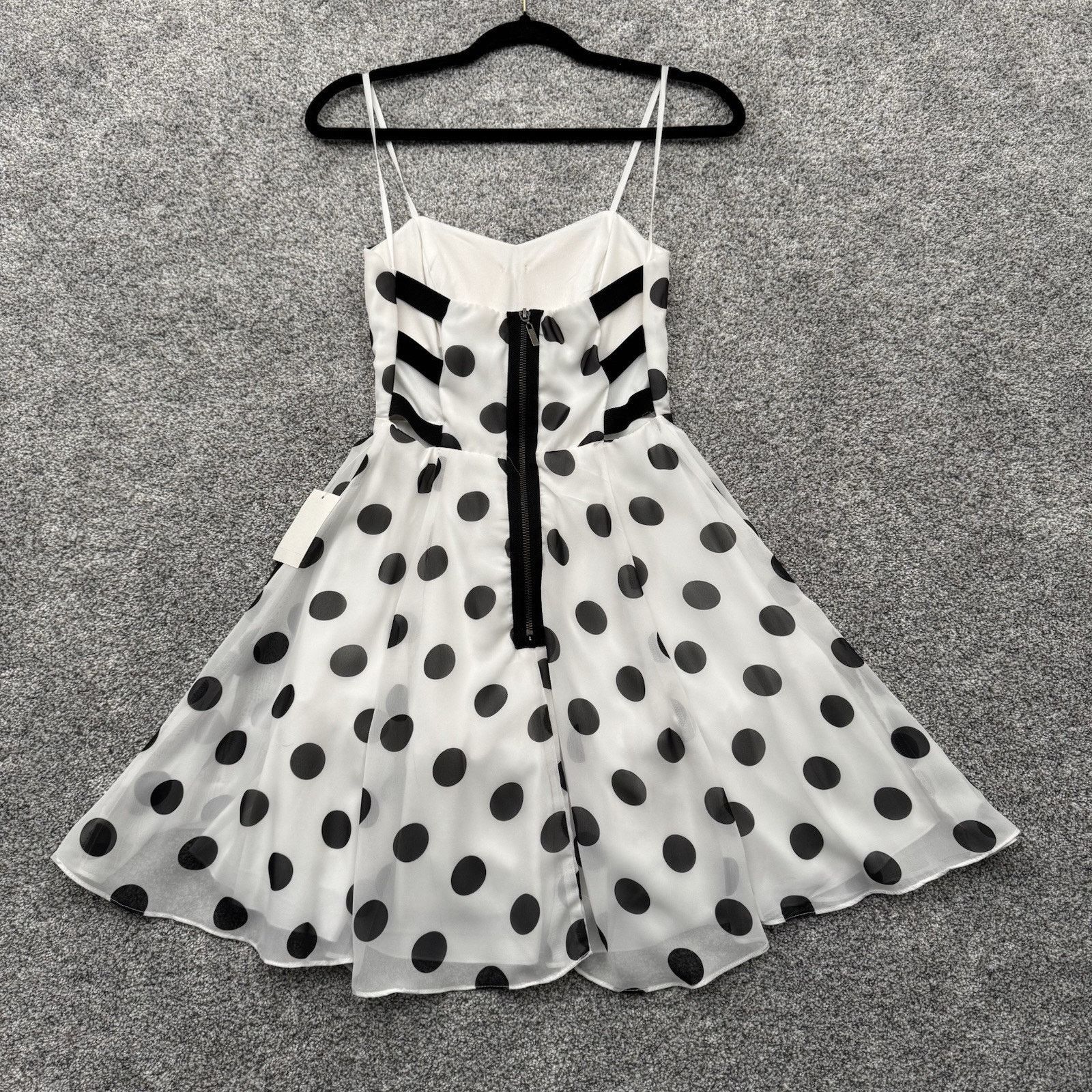 Other 50s Style Dress Size 3/4 Coquette Flowy Swing Polka Dot Chic Size S / US 4 / IT 40 - 7 Thumbnail