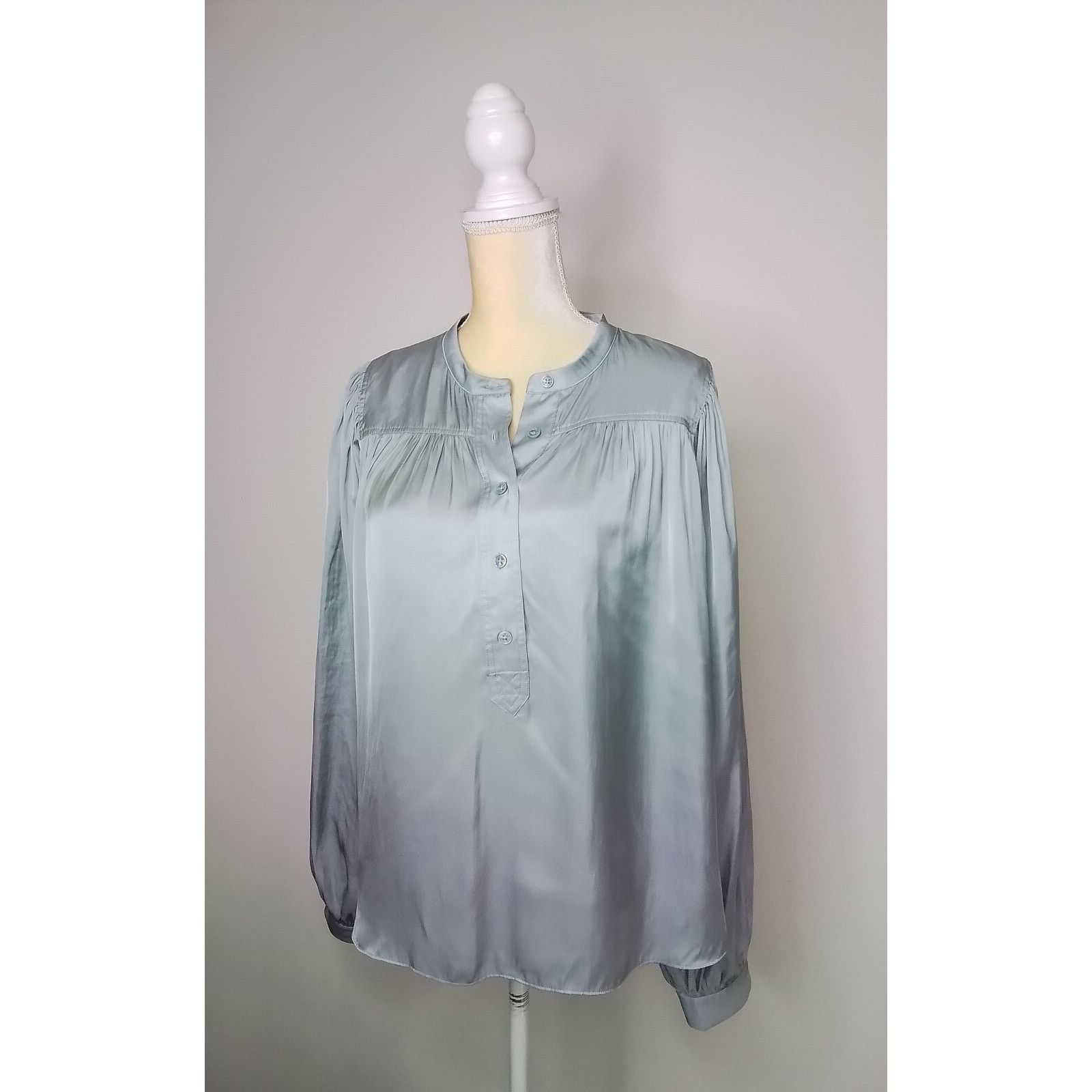 Zadig & Voltaire Zadig & Voltaire Blouse Women's Medium Blue Long Sleeve Size M / US 6-8 / IT 42-44 - 2 Thumbnail