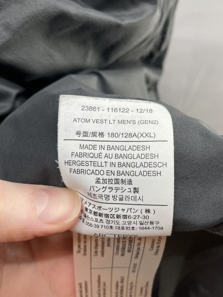 Arc'teryx ARCTERYX LEAF Atom LT Wolf Gen 2 Vest Size US XXL / EU 58 / 5 - 12 Thumbnail