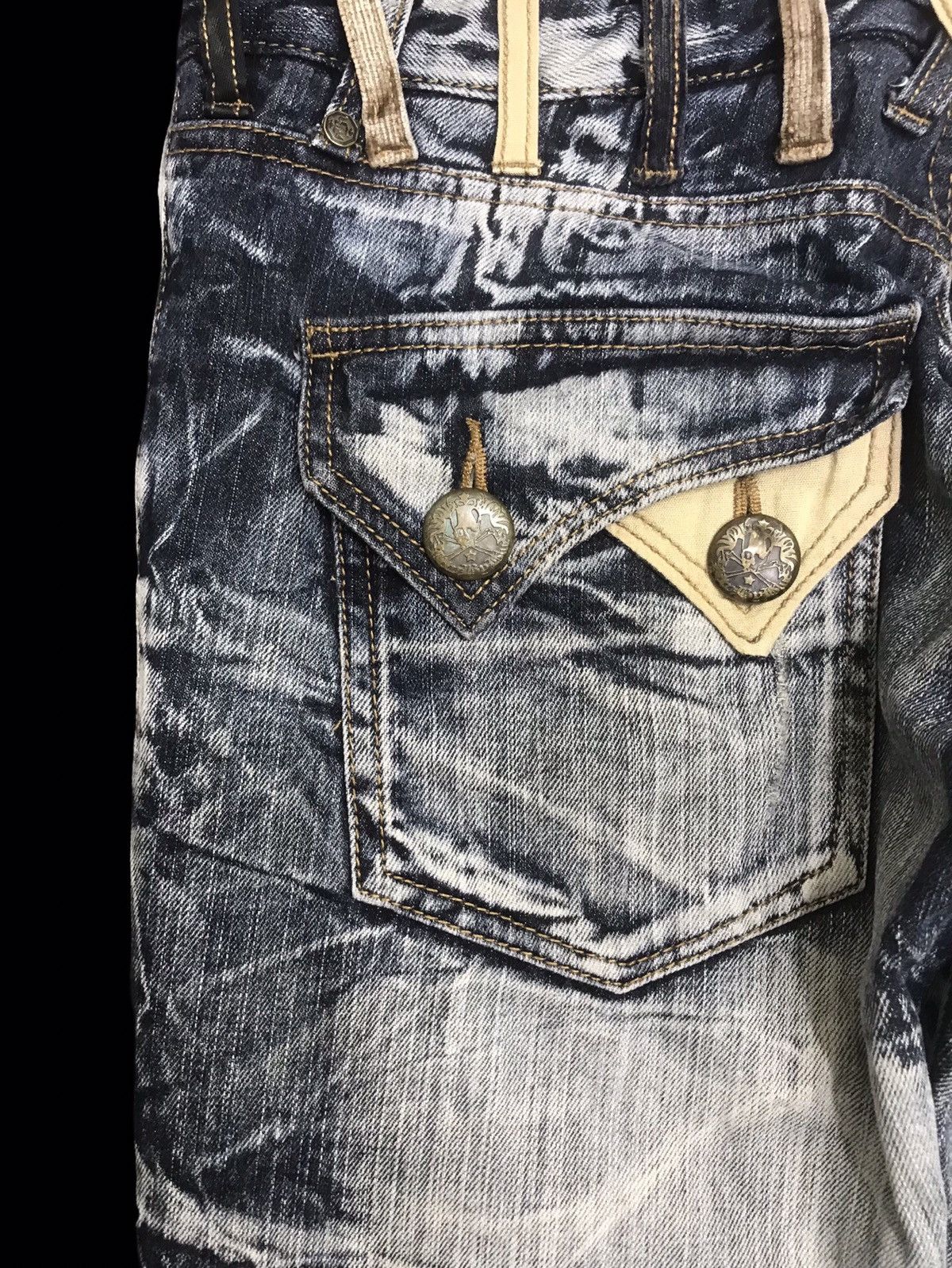 Seditionaries 💥DOUBLE WAIST💥BLOW BY BLUE CRAZY FADES SLIM DENIM F309 Size US 29 - 17 Thumbnail