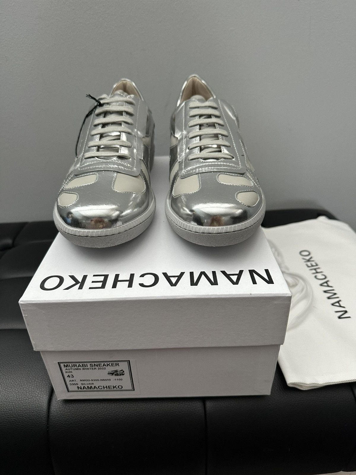 Namacheko Namacheko AW22 Murabi GAT Sneakers Silver Size US 10 / EU 43 - 2 Thumbnail