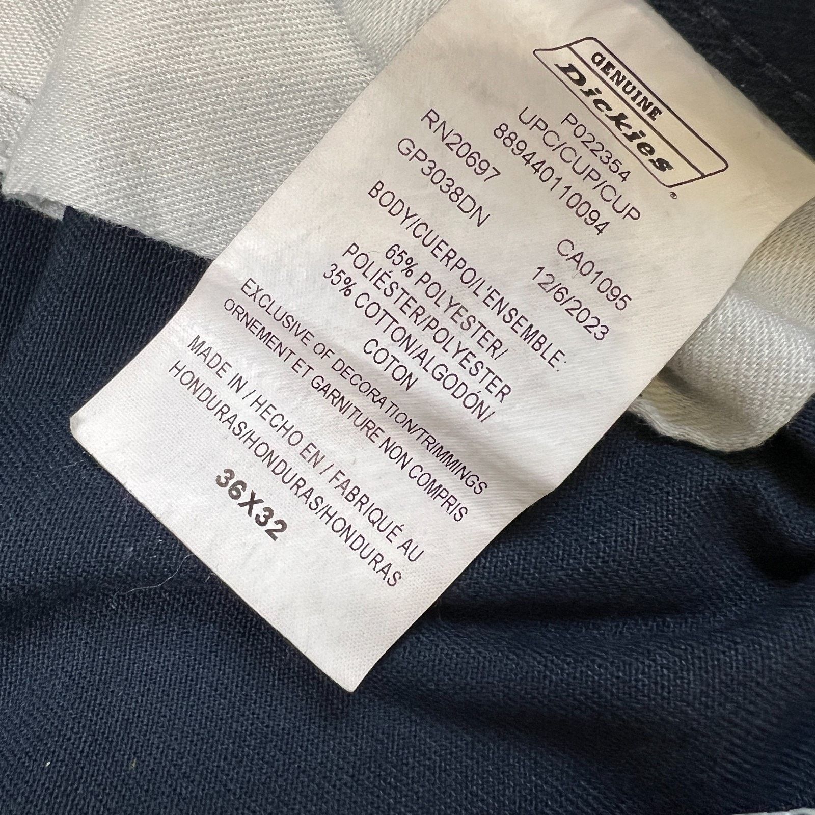 Dickies × Vintage Dickies Pants 36x30 Original Straight Cargo Workwear Trouser Size US 36 / EU 52 - 9 Thumbnail