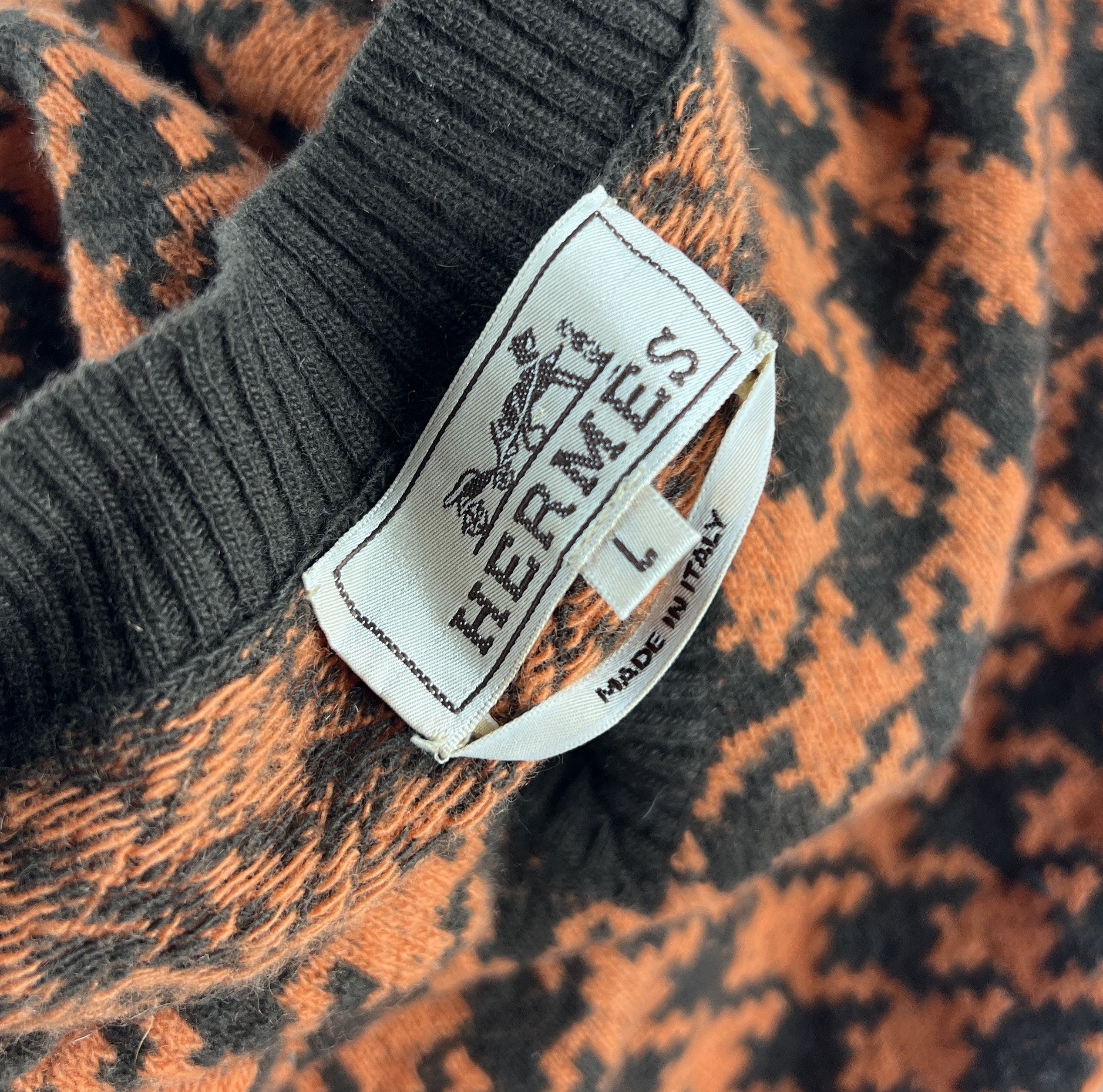 Hermes Hermes Orange Knit Sweater Size US L / EU 52-54 / 3 - 5 Thumbnail