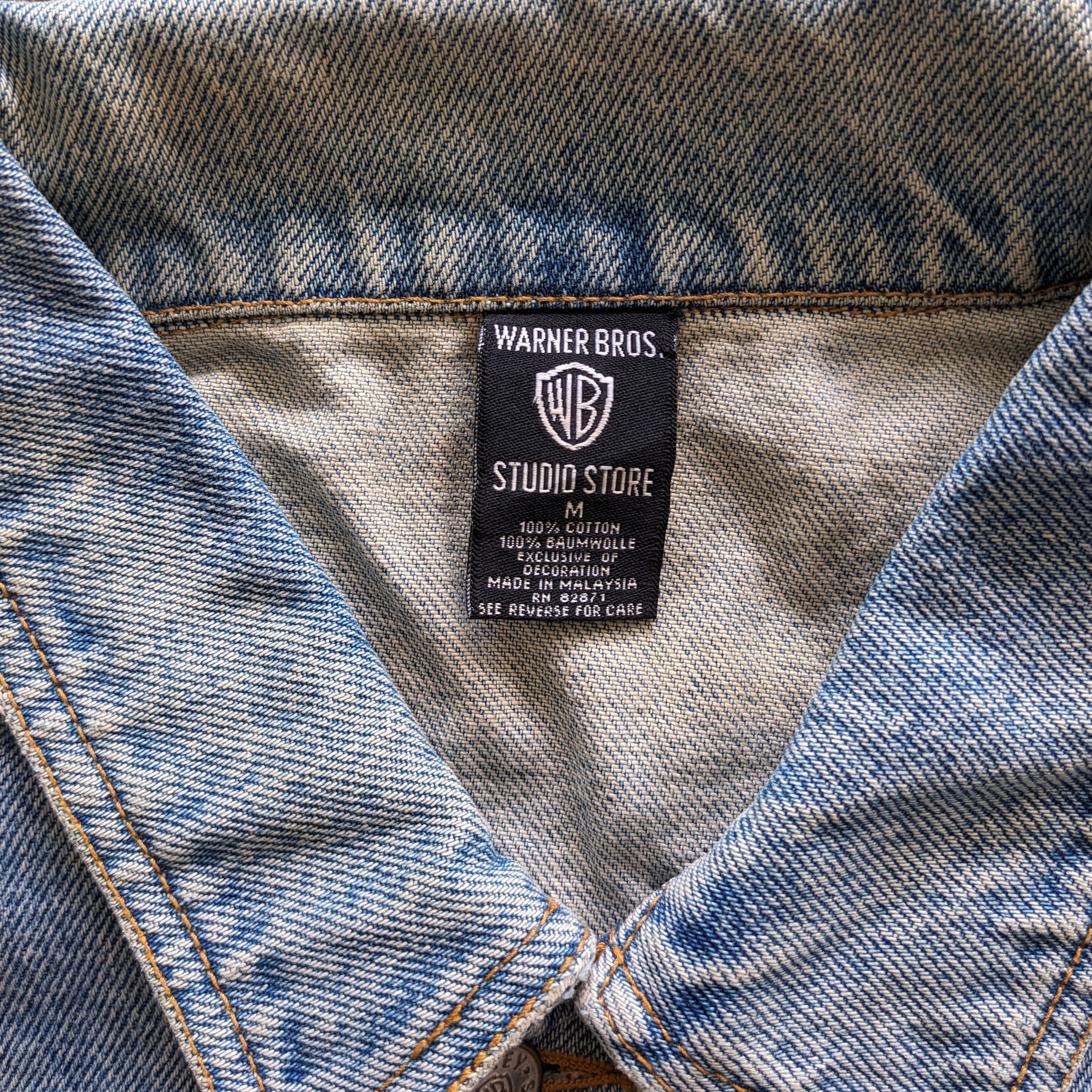Vintage Vintage WARNER BROS American Company Denim Jacket Size US M / EU 48-50 / 2 - 6 Thumbnail