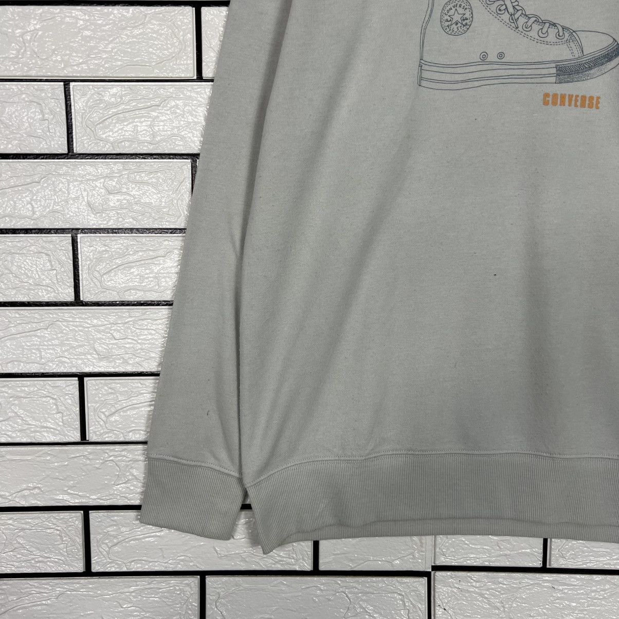 Converse CONVERSE Shoes Big Logo Crewneck Sweatshirt #4097-C186 Size US L / EU 52-54 / 3 - 6 Thumbnail