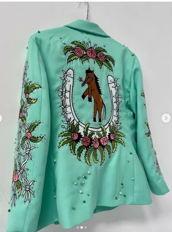 Other Men 2PC Customized Dragon embroidery western prom outfit Size 46R - 2 Thumbnail