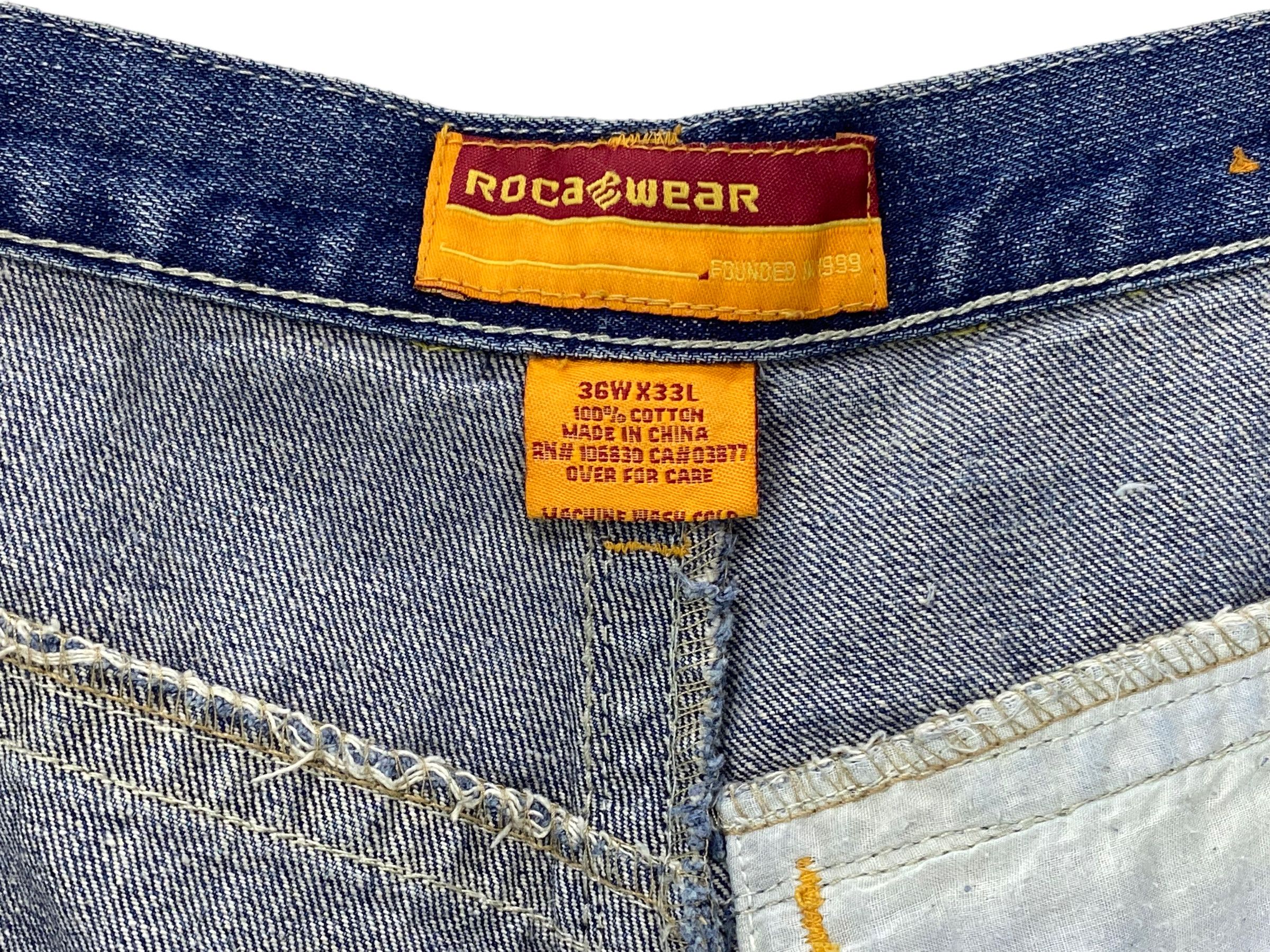 Rocawear Rocawear Baggy Jeans Hip Hop Jay Z Medium Wash Men Jeans Size US 36 / EU 52 - 11 Thumbnail