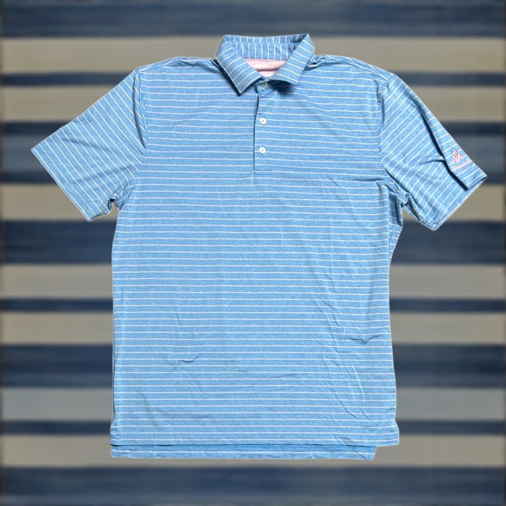 johnnie-O VINTAGE? No — Johnnie O Polo Shirt Blue Pink Striped Size Large Men’s Golf Polo Shirt Casual, Travel, Activewear Size US L / EU 52-54 / 3 - 1 Thumbnail