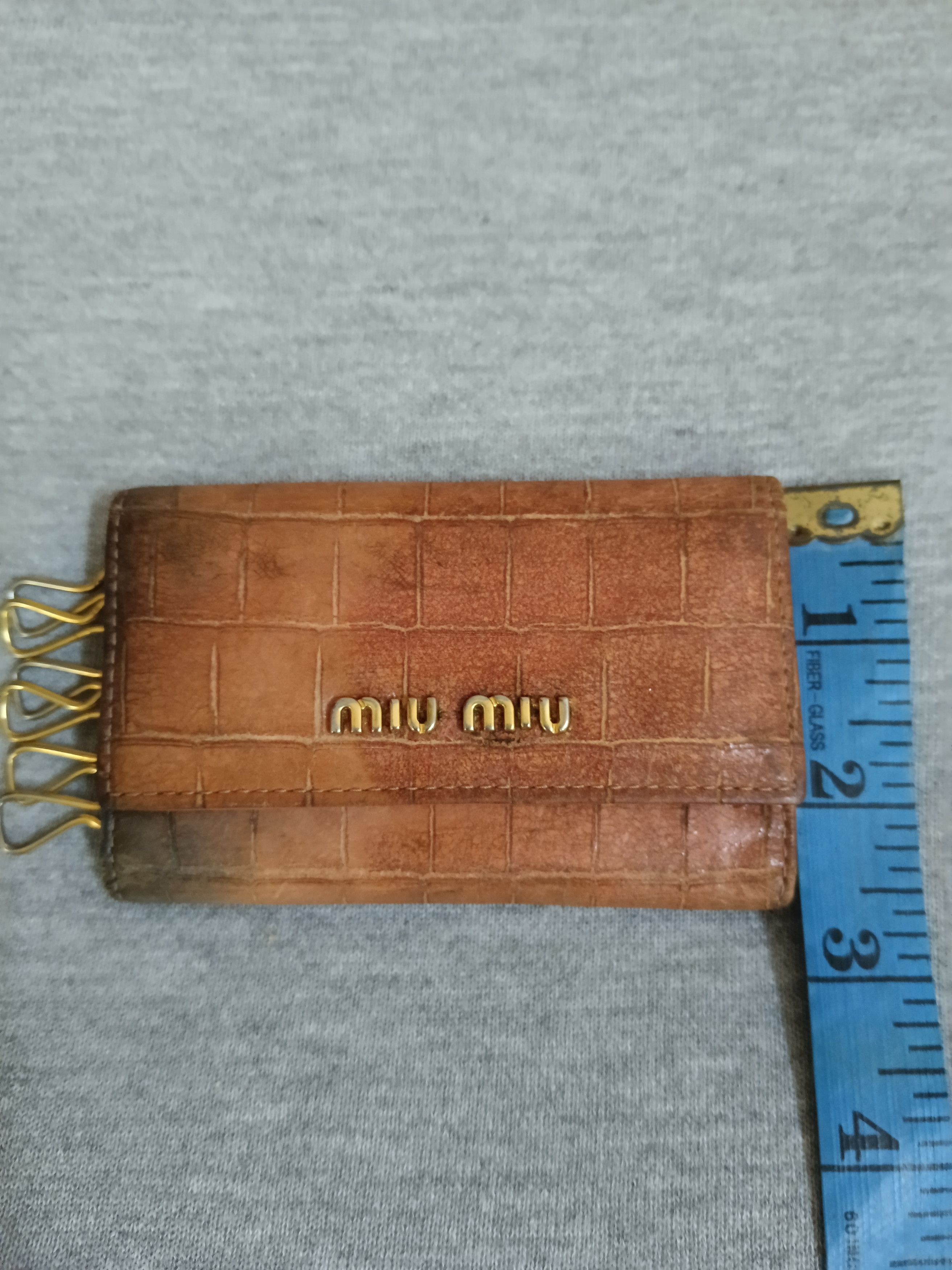 Miu Miu MIU MIU LEATHER KEY HOLDER Size ONE SIZE - 6 Thumbnail