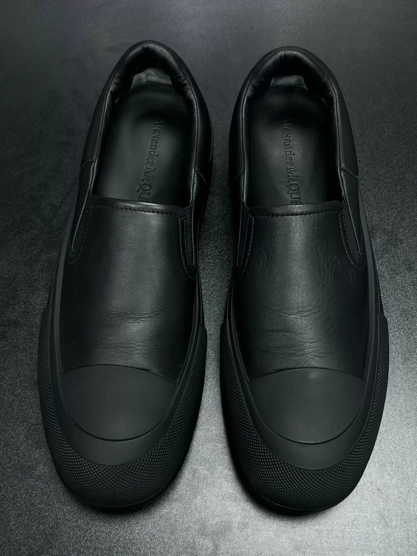 Alexander McQueen MCQ Deck Leather Low-Top Sneaker Black 41 (Like New) Size US 8 / EU 41 - 3 Thumbnail