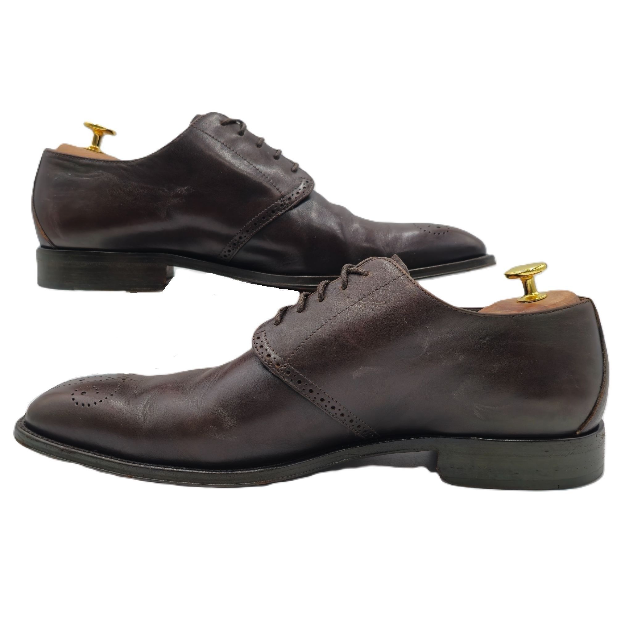 Bally Bally Switzerland Mens Size 10 Dark Brown Leather Dress Shoe Size US 10 / EU 43 - 7 Thumbnail