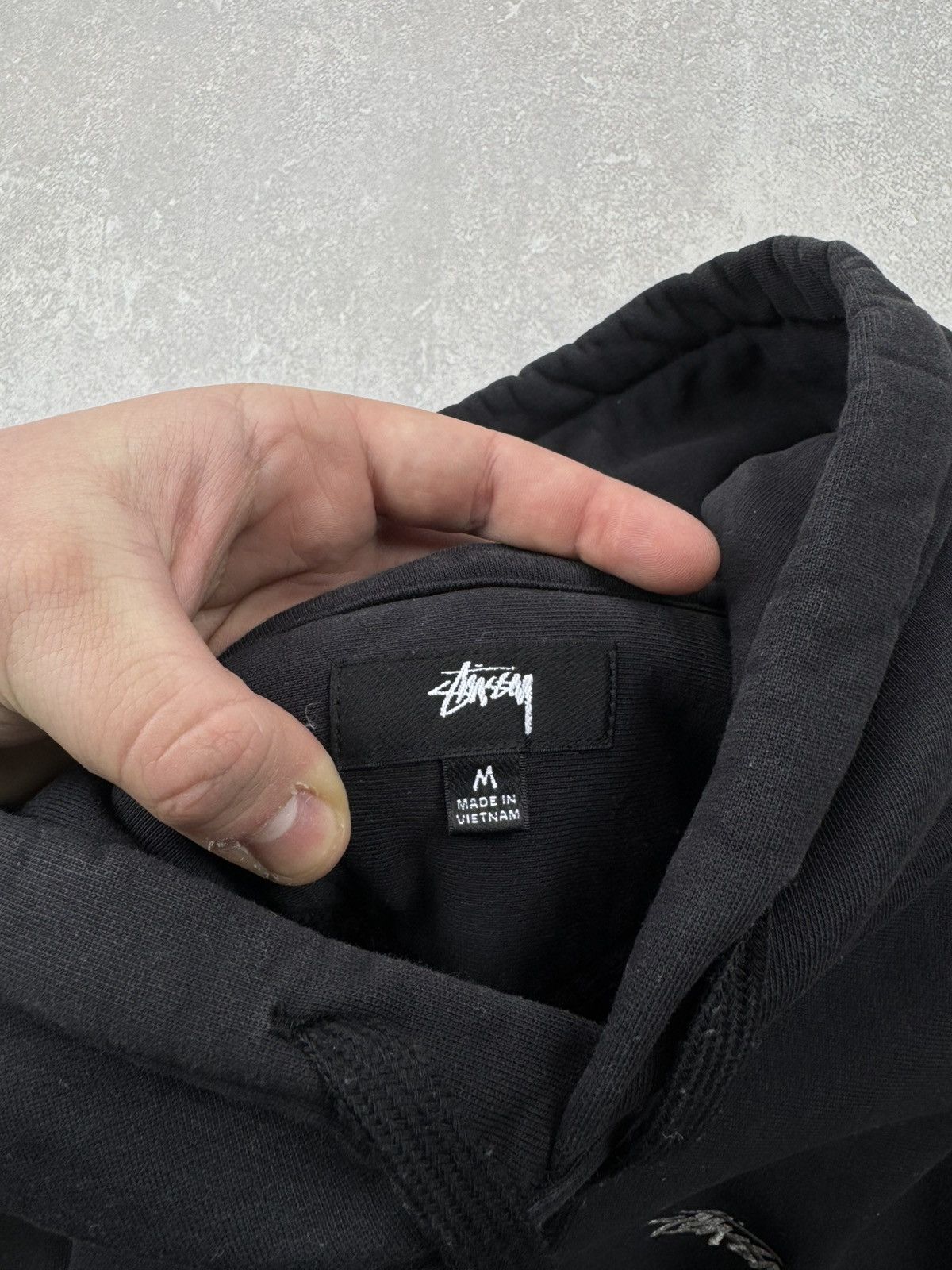 Stussy Stussy Basic Stock Logo Black Washed Hoodie Long Sleeve Size US M / EU 48-50 / 2 - 8 Thumbnail