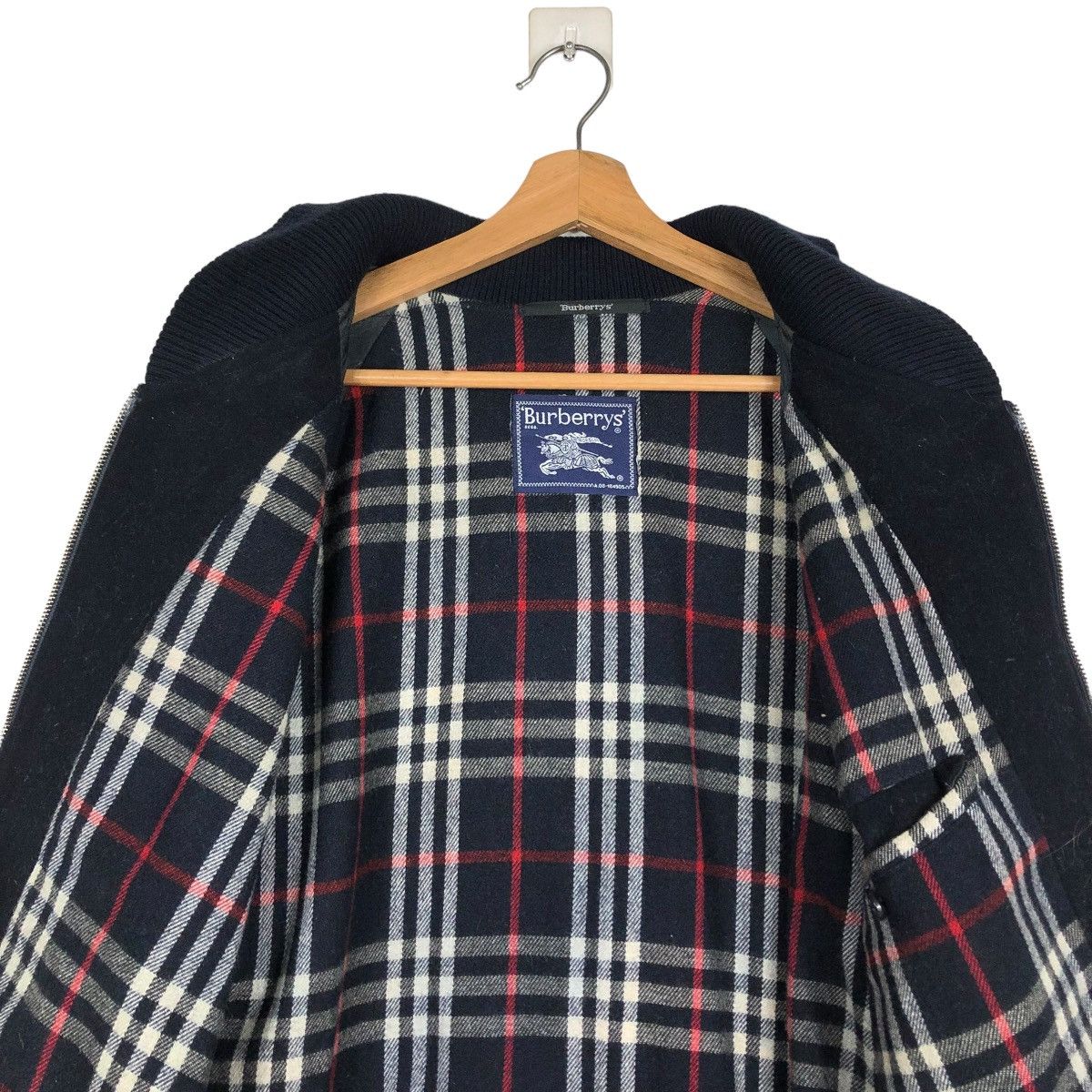 Burberry 🔥VINTAGE BURBERRYS WOOL JACKET MADE IN SPAIN NOVA CHECK Size US M / EU 48-50 / 2 - 14 Thumbnail