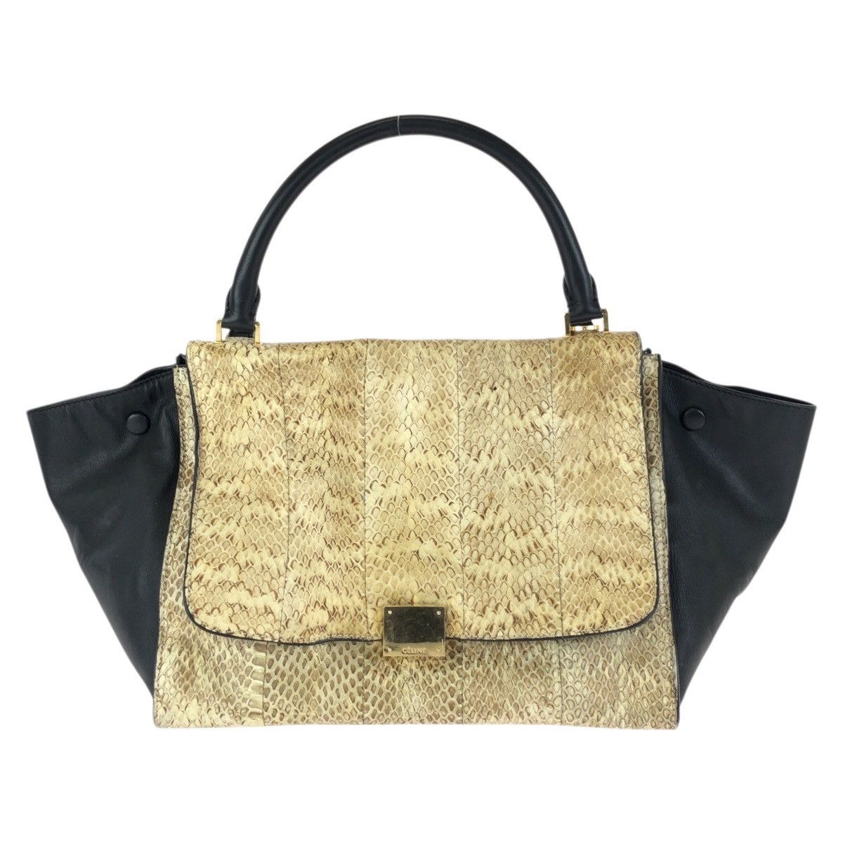 Celine Celine Celine Trapeze Python Handbag Leather Handbag DUTY FREE for USA Size ONE SIZE - 1 Thumbnail