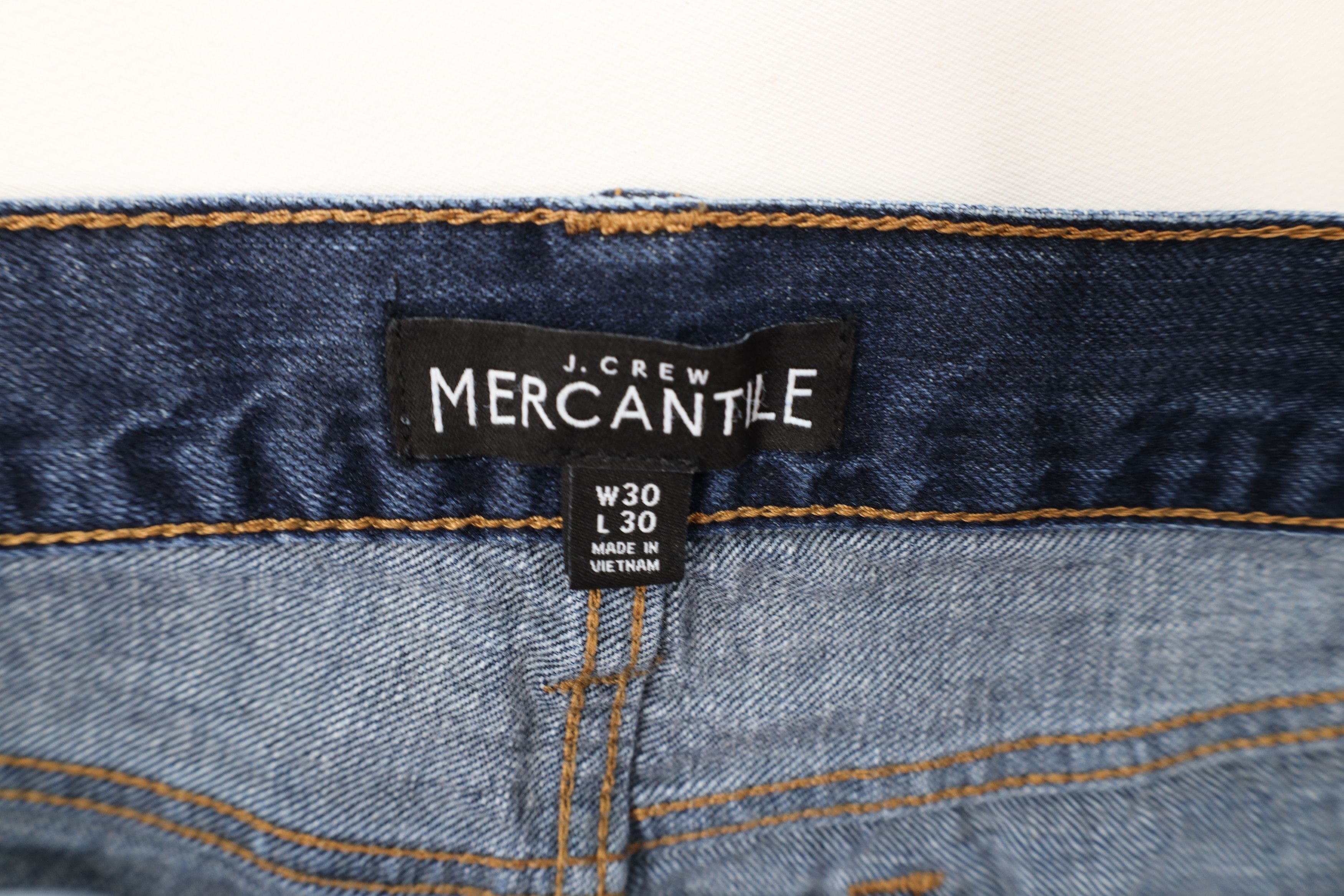 J.Crew J Crew Slim Fit Straight Leg Denim Jeans Indigo Dark Wash Size US 30 / EU 46 - 8 Thumbnail