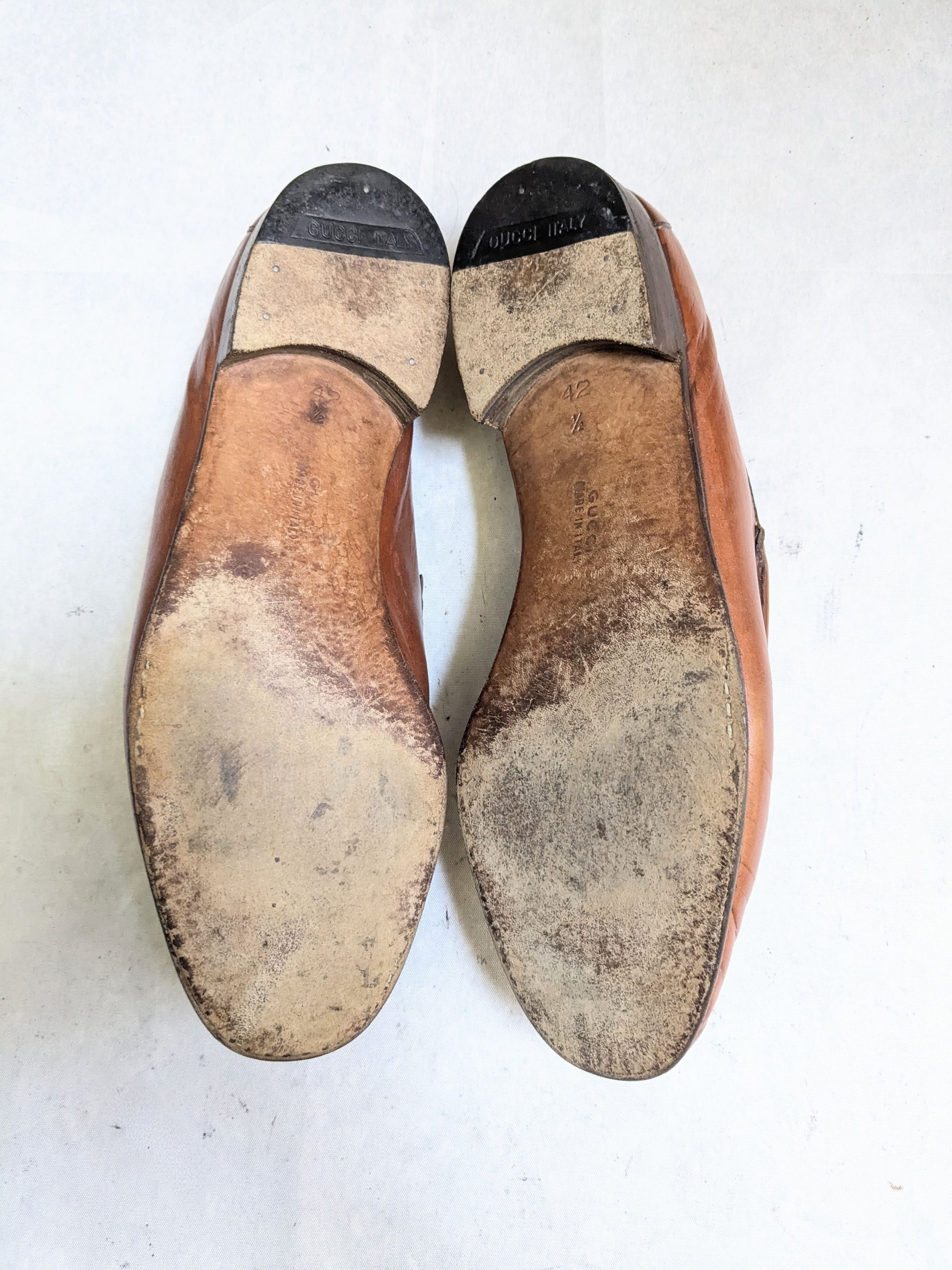 Gucci Gucci Horsebit Loafers Brown 9 Narrow Leather Buckle Size US 9 / EU 42 - 12 Thumbnail