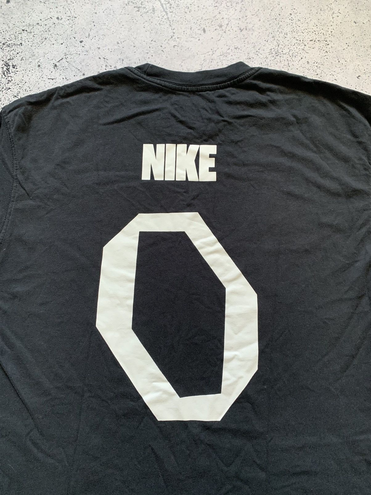 Nike Vintage Nike Swoosh Drill T-shirt Embroidered Logo Black Y2K Size US M / EU 48-50 / 2 - 3 Thumbnail