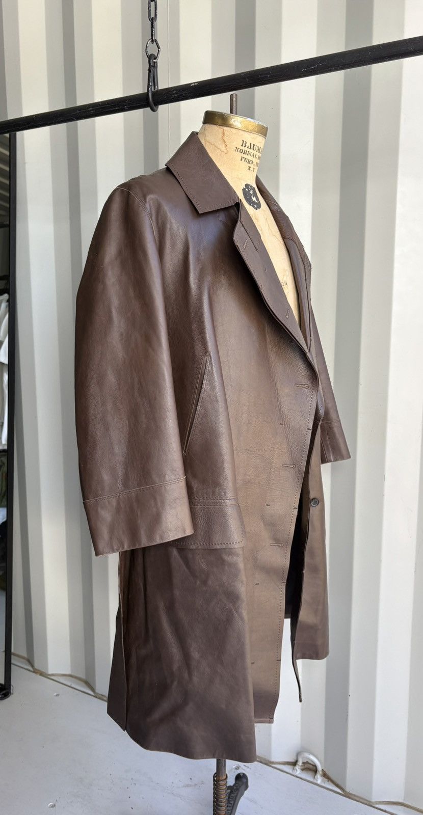Gucci Gucci Tom Ford Era Leather Coat Size US XL / EU 56 / 4 - 6 Thumbnail