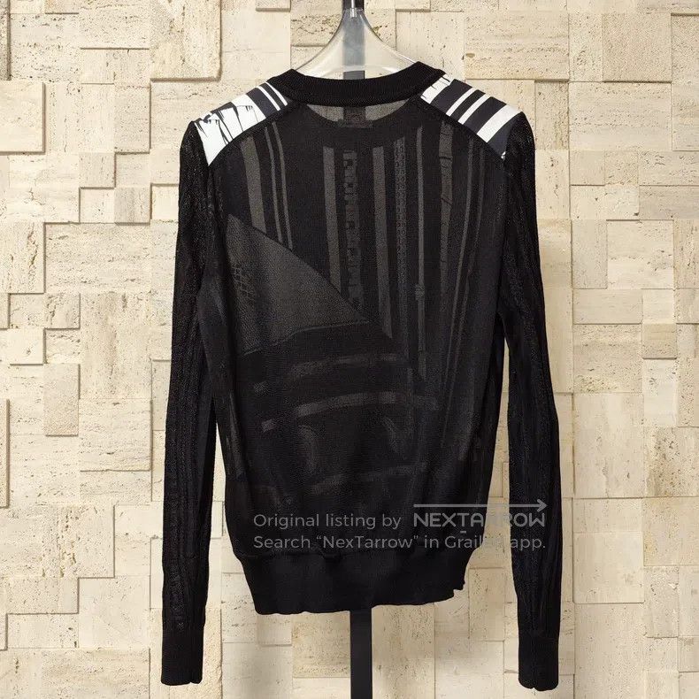 Hermes Hermes Twillaine Silk Scarf Knit Sweater Black Size XS / US 0-2 / IT 36-38 - 6 Thumbnail