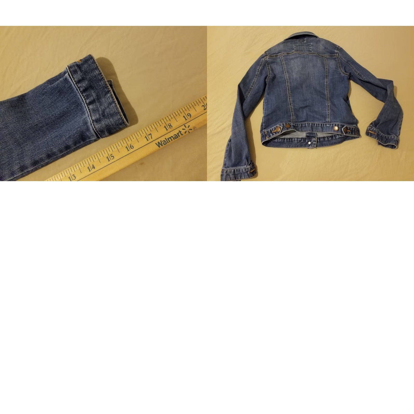 Ann Taylor Womens Ann Taylor Denim Jacket XXS Blue Cotton Denim Outer Shell Regular Size 2XS Jacket Womens Size 24" / US 00 / IT 34 - 8 Thumbnail