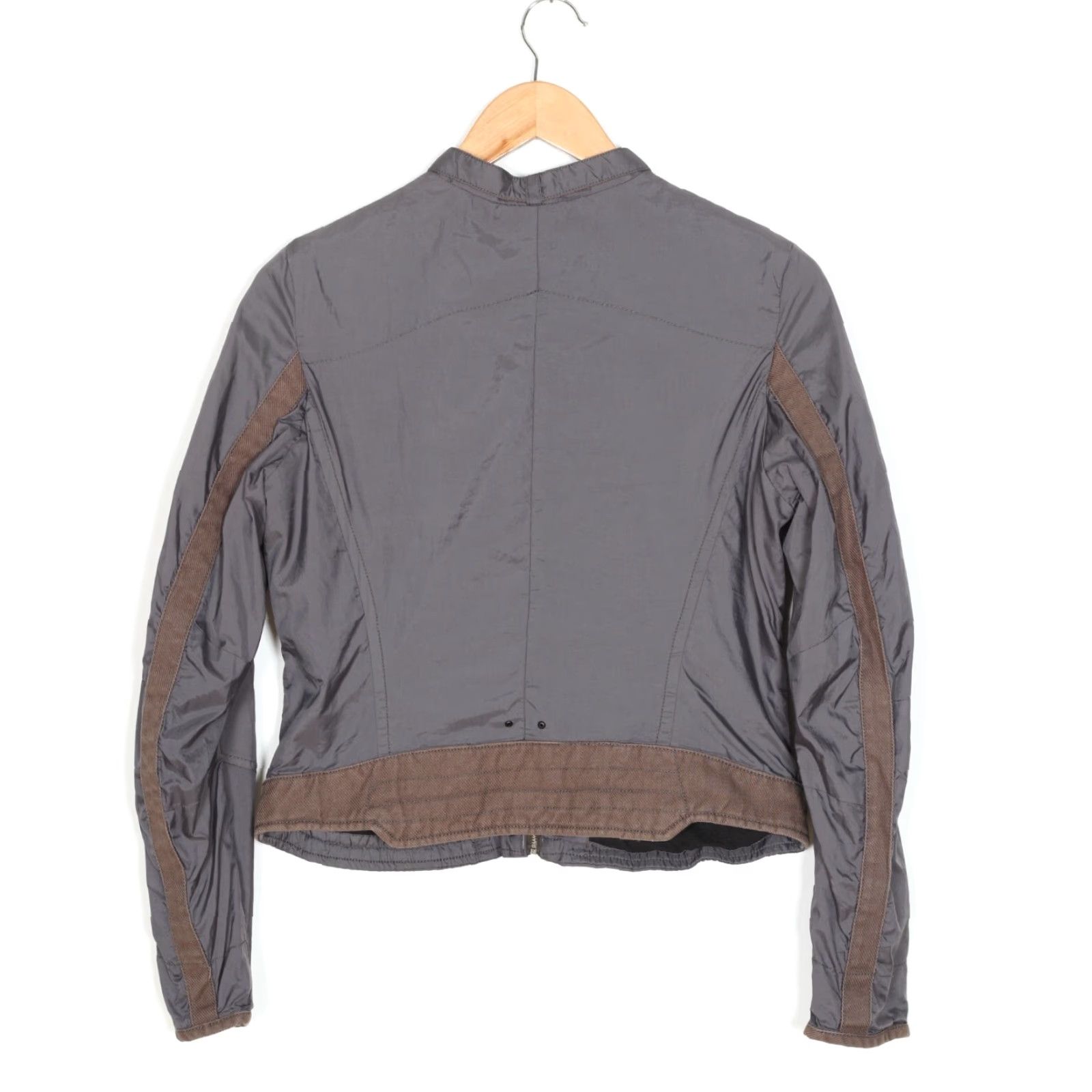 G-Star G-Star CHOPPER OVERSHIRT Short Jacket Women L Grey Logo Casual, Travel Jacket Mens? Size L / US 10 / IT 46 - 4 Thumbnail